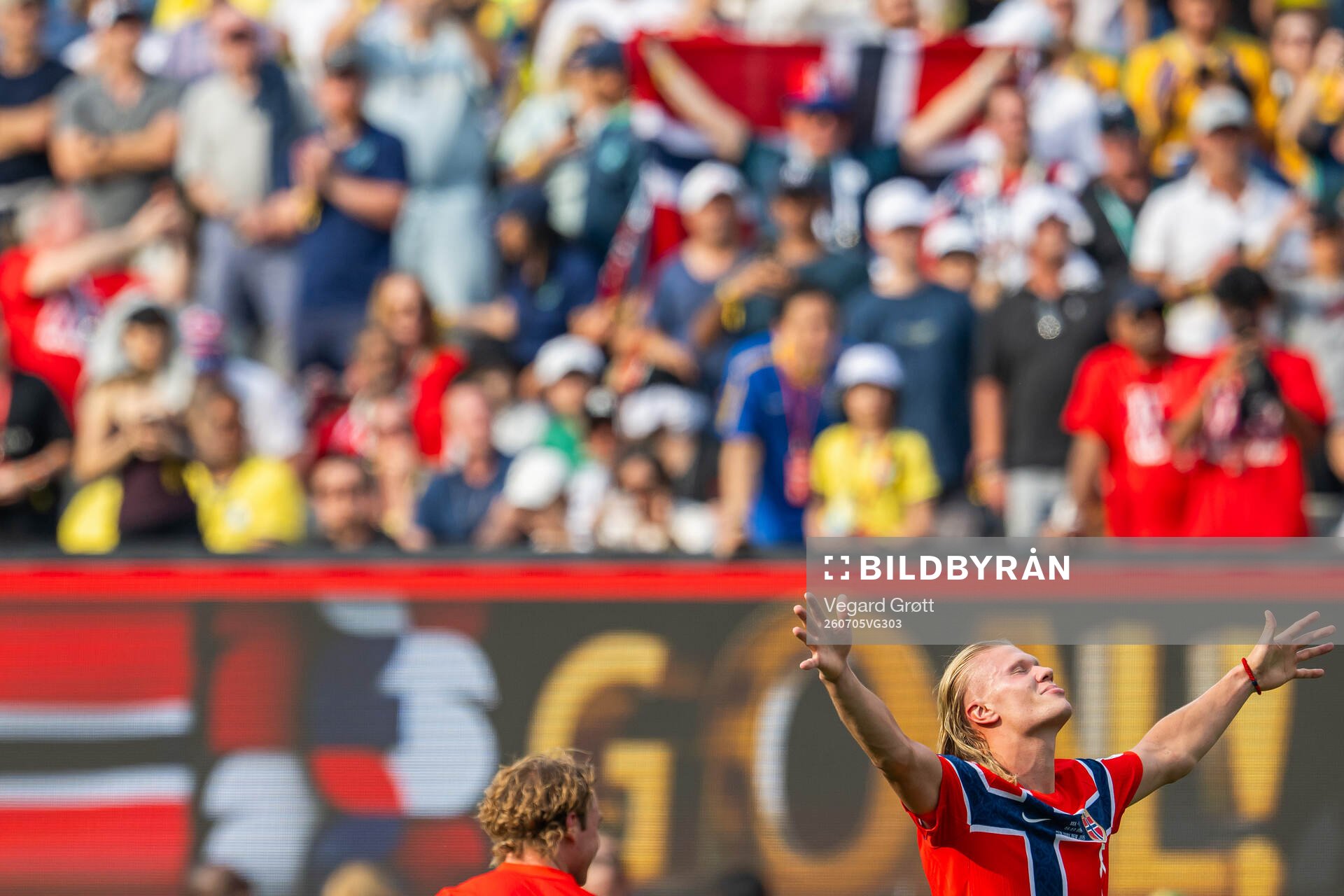 Erling Braut Haaland of Norway celebrates