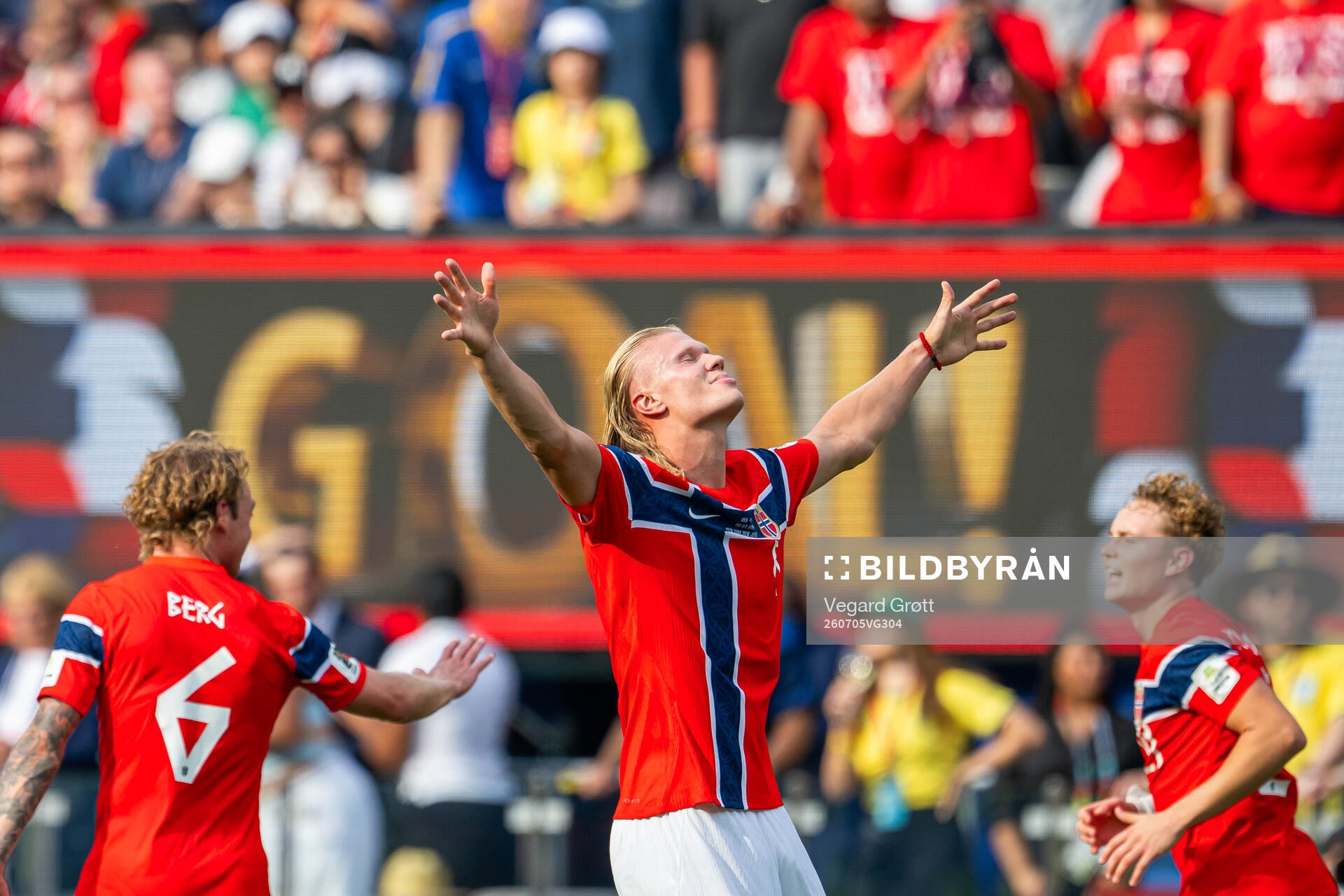Erling Braut Haaland of Norway celebrates
