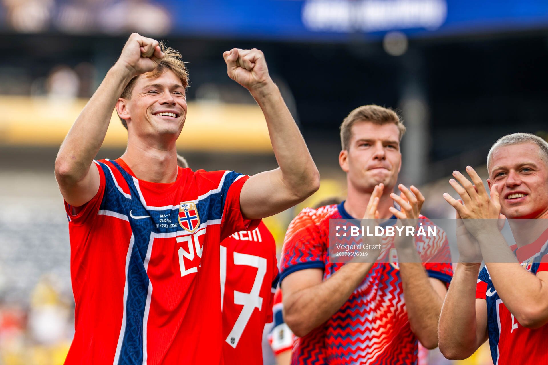Henrik Falchener of Norway celebrates