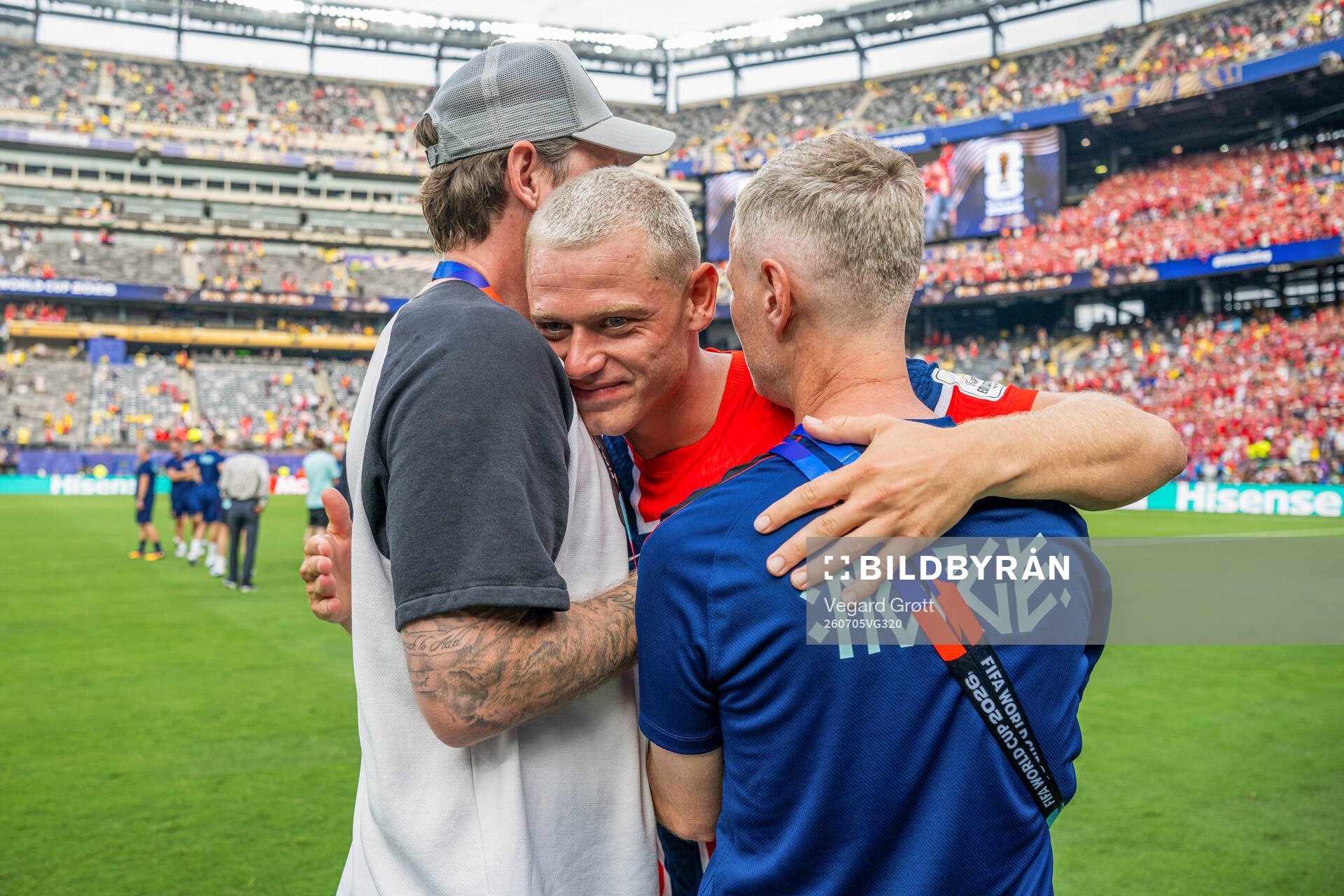 Stefan Strandberg, Julian Ryerson and team manager Are