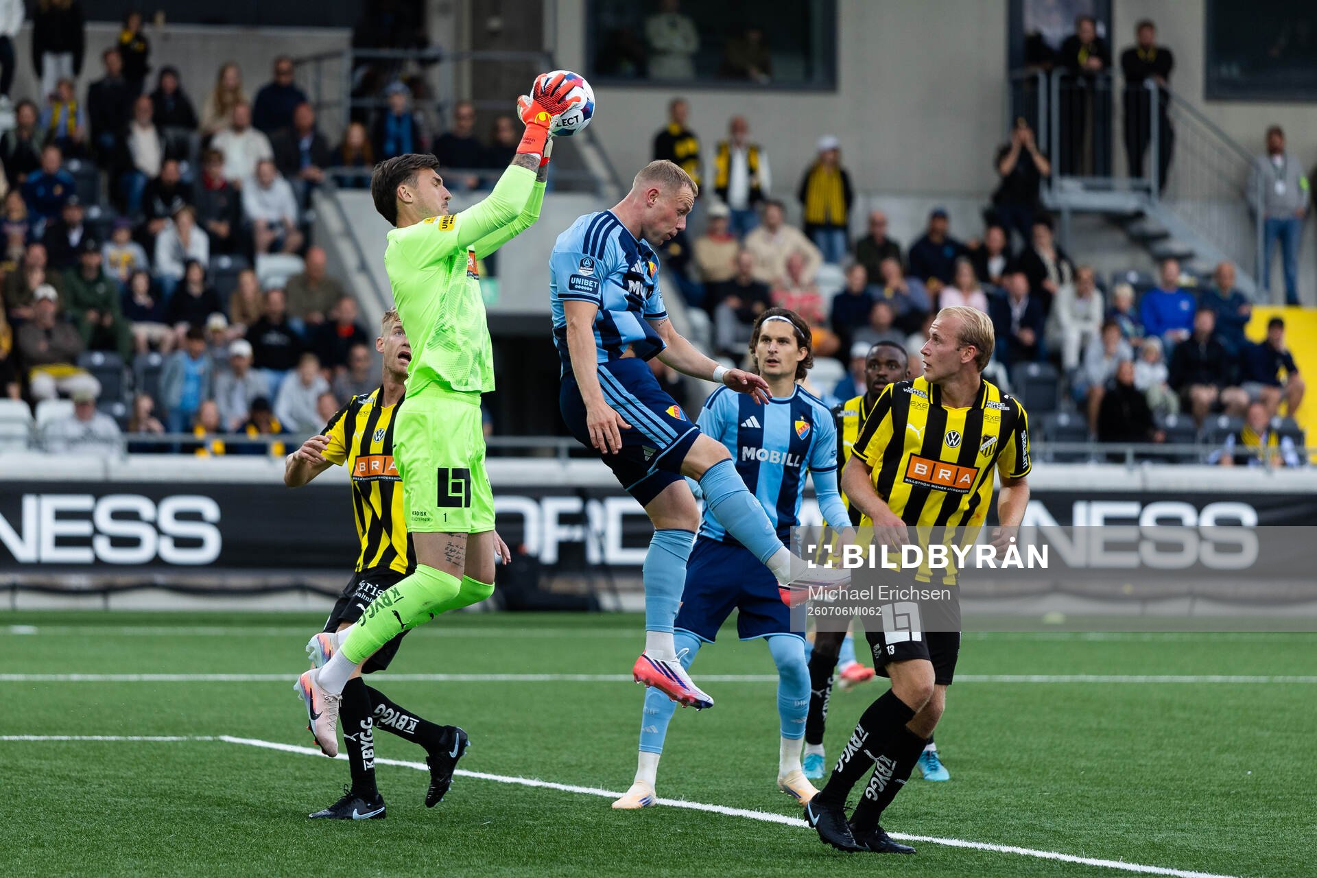 Häckens målvakt Andreas Linde och Djurgårdens Kristian