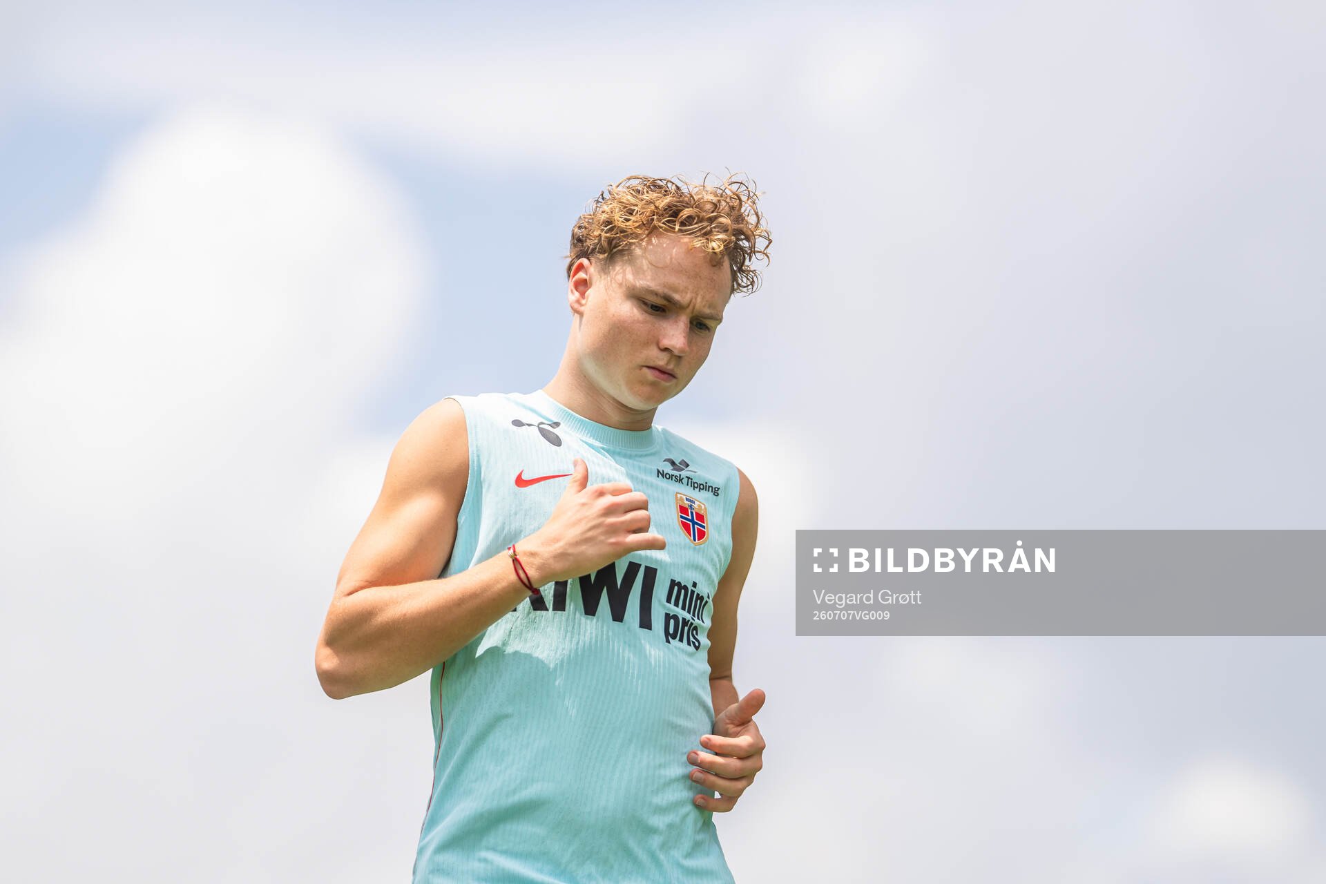 Andreas Schjelderup of the Norwegian national football team