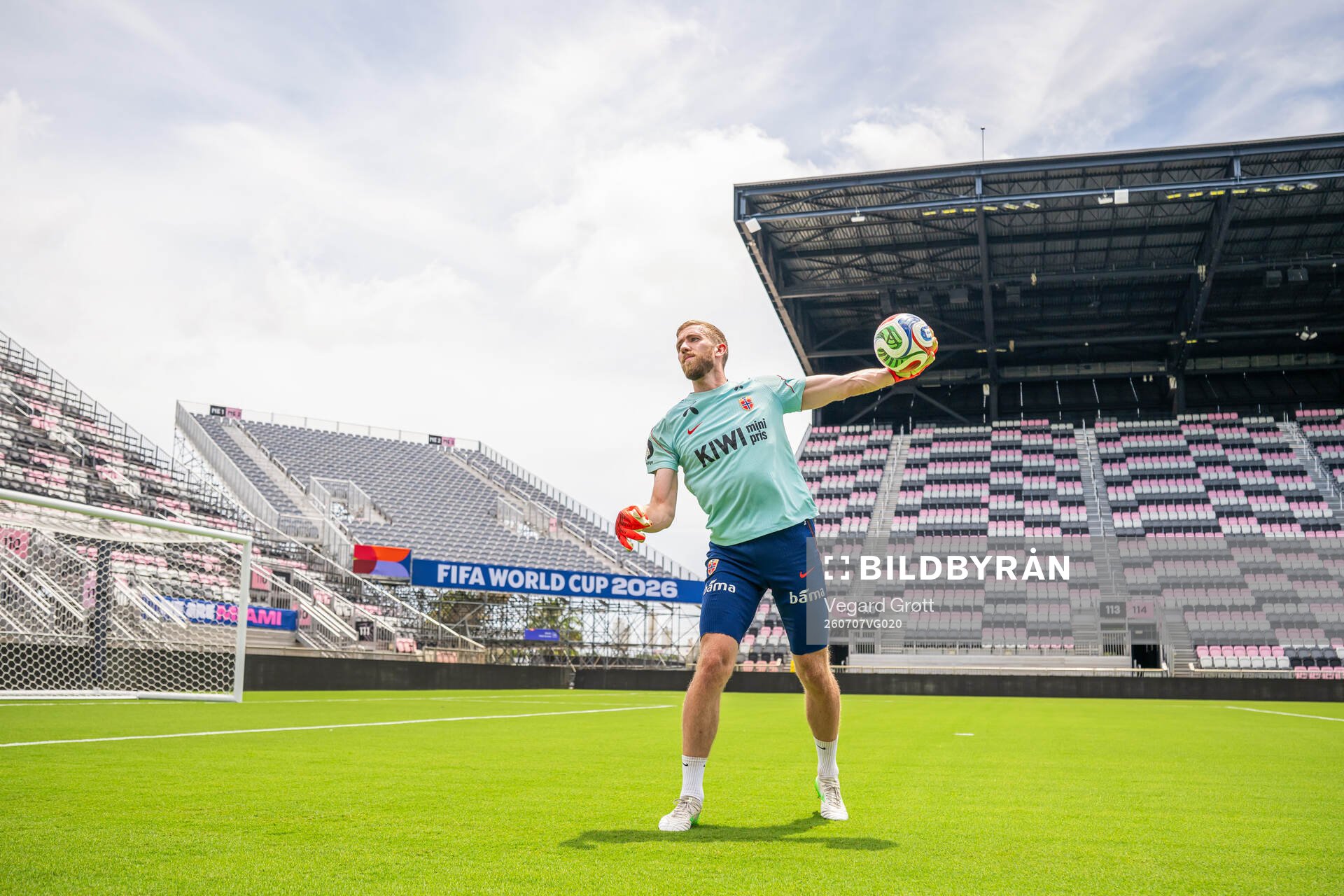 Goalkeeper Egil Selvik of the Norwegian national football