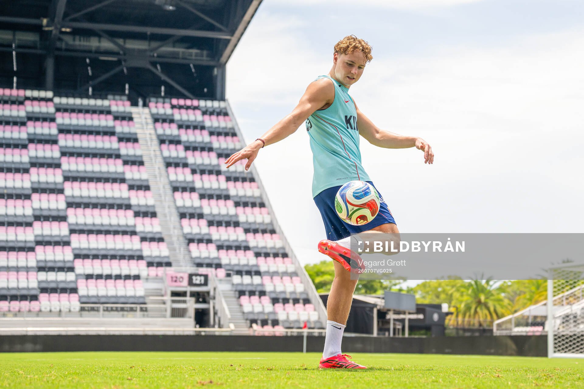 Andreas Schjelderup of the Norwegian national football team