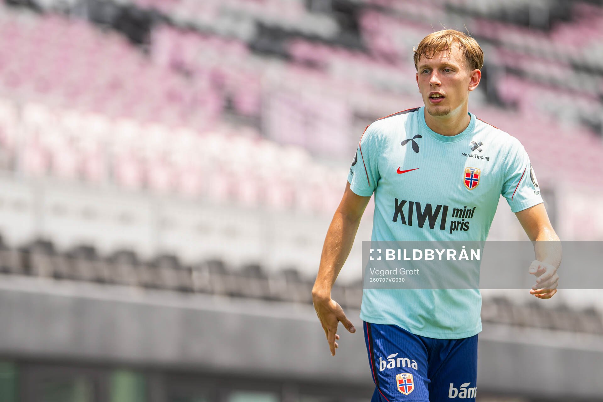 Marcus Holmgren Pedersen of the Norwegian national football
