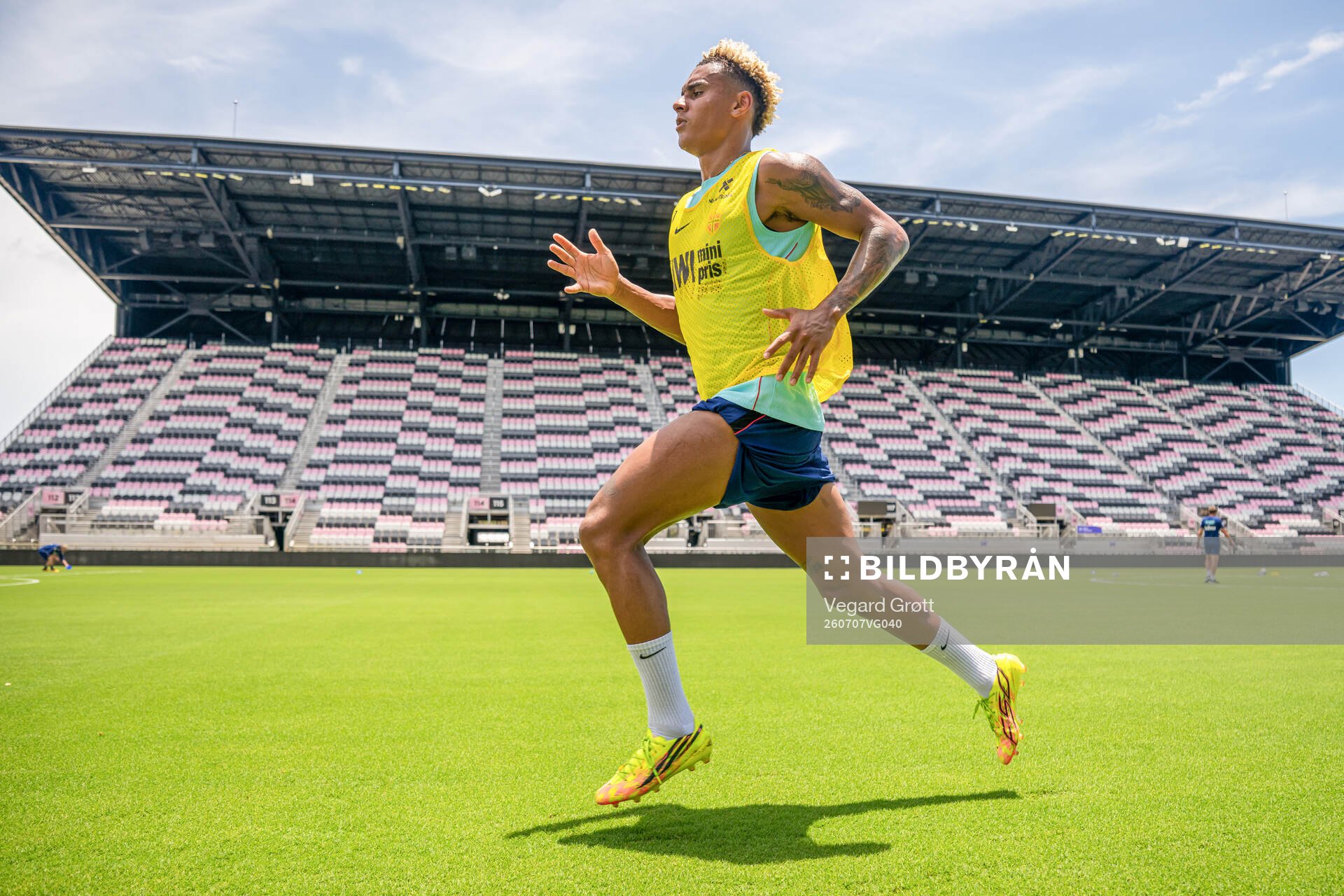 Antonio Nusa of the Norwegian national football team at a