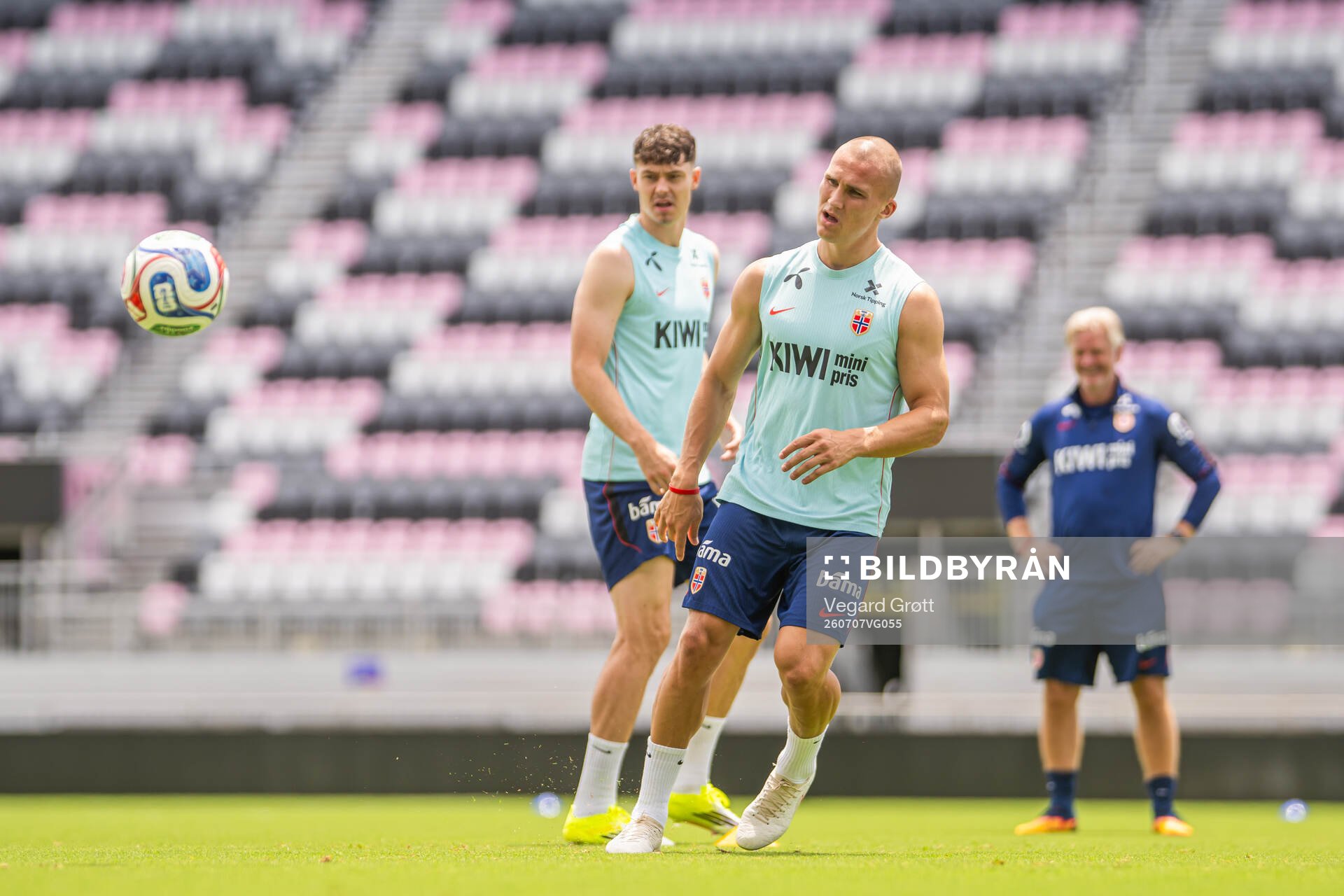 Leo Østigård of the Norwegian national football team at a