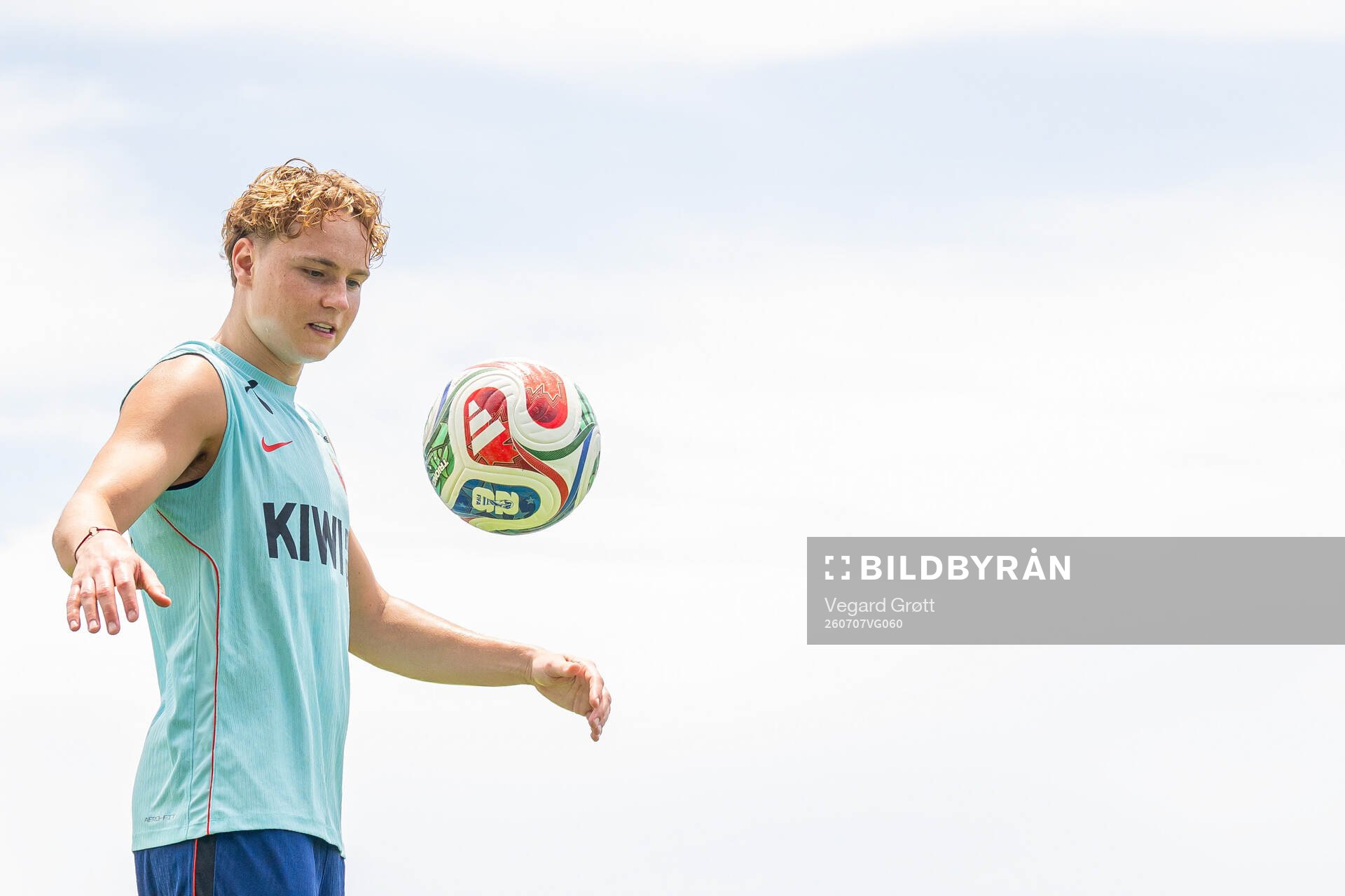 Andreas Schjelderup of the Norwegian national football team