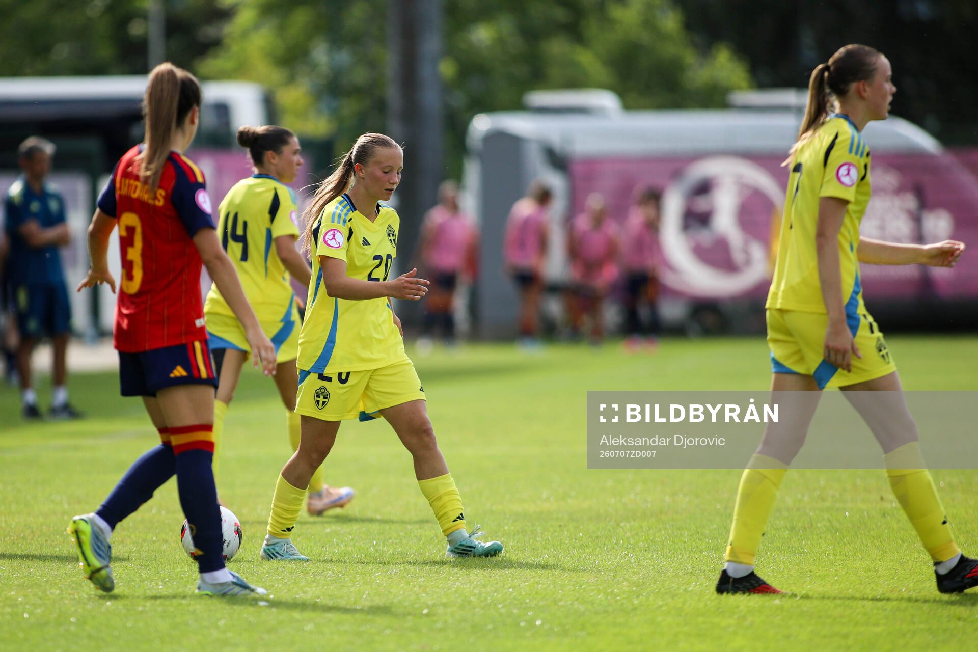 Fanny Peterson of Sweden looks dejected