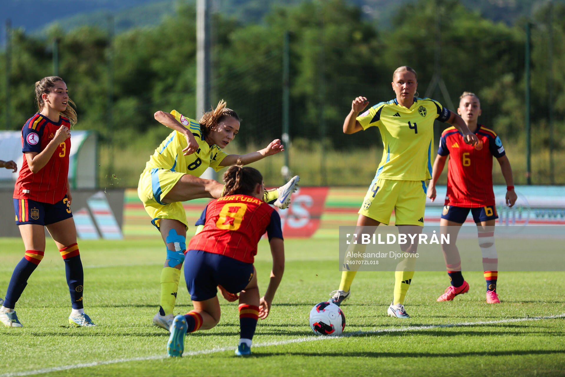 Augusta Priks and Alice Broman of Sweden of Sweden against