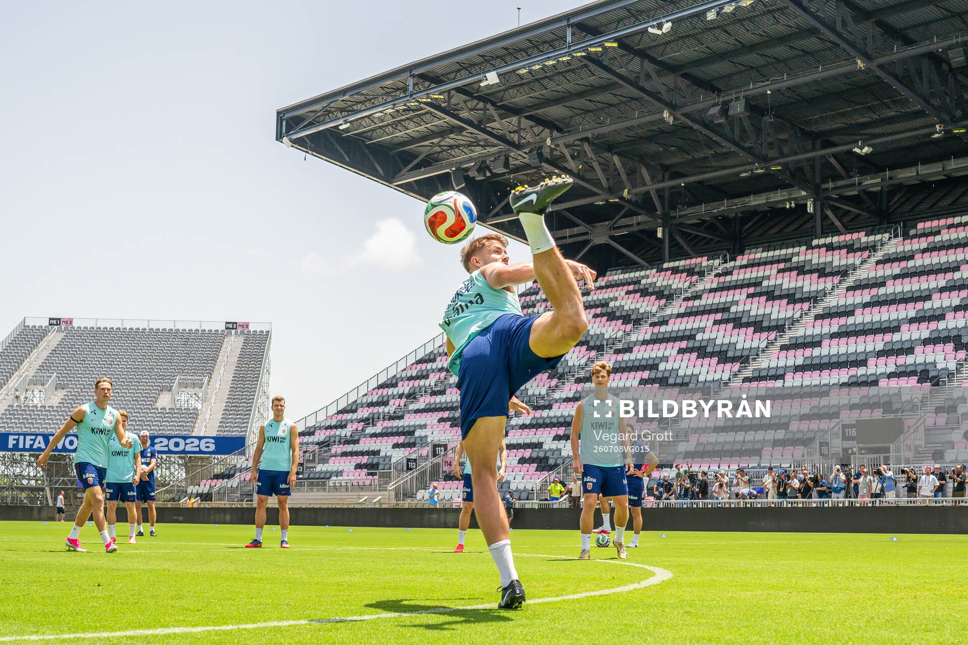 Kristoffer Ajer of the Norwegian national football team at