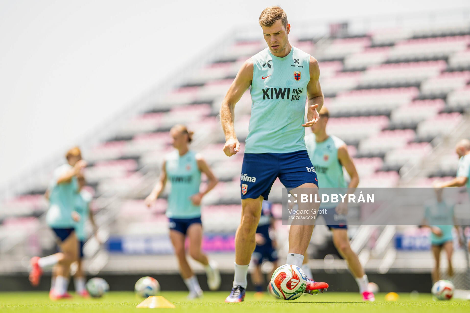 Alexander Sørloth of the Norwegian national football team