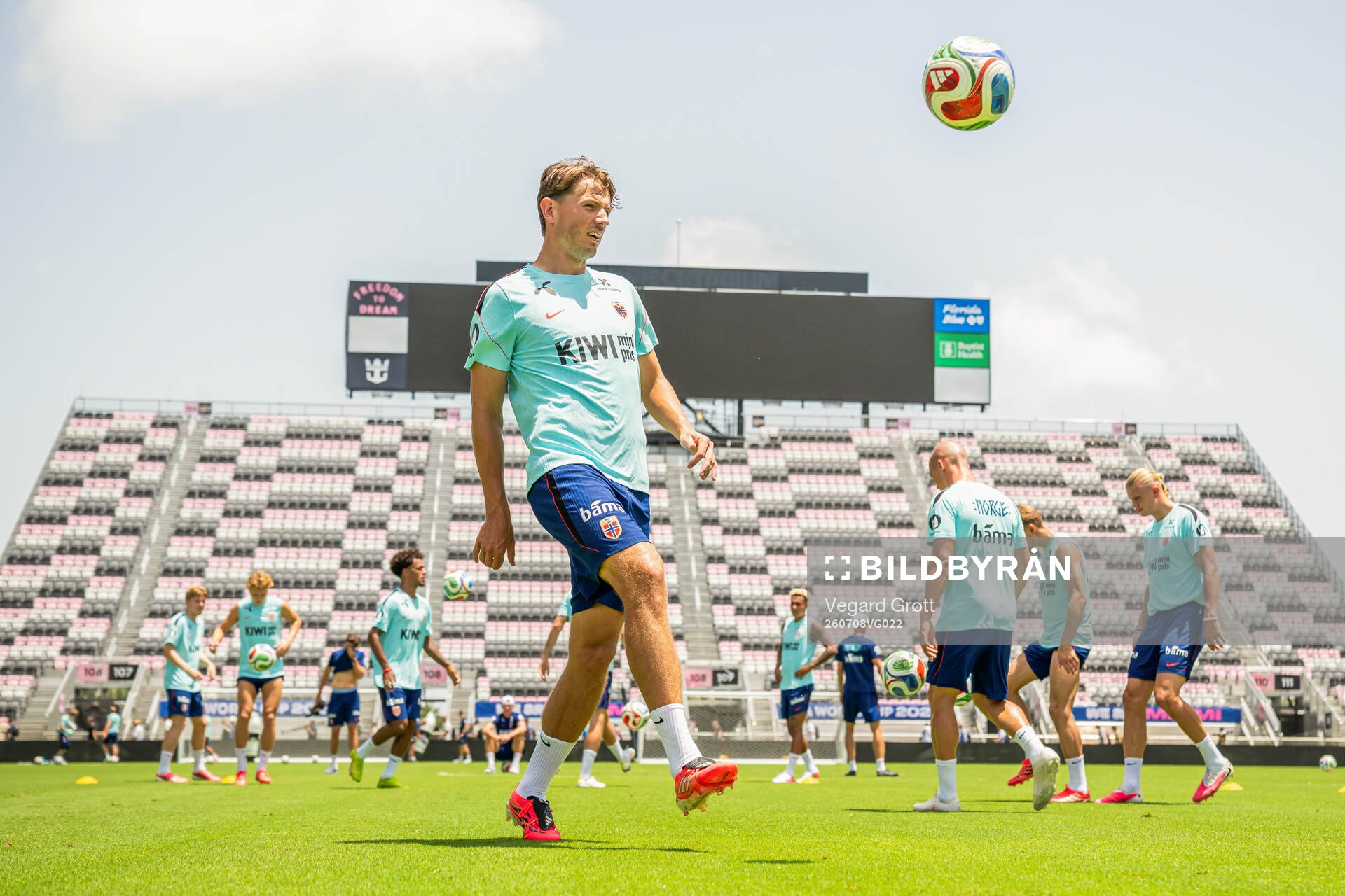 Sander Berge of the Norwegian national football team at a