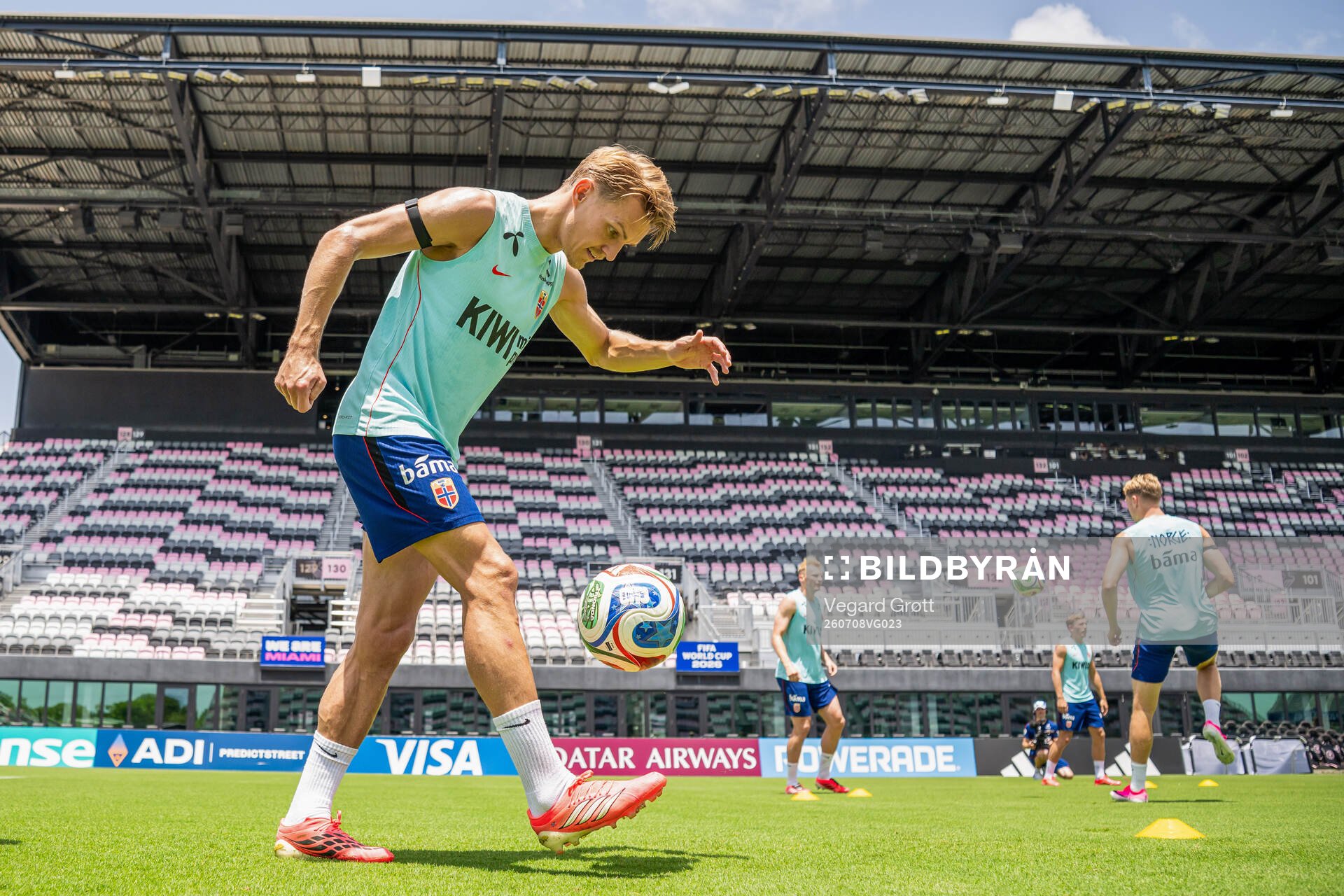 Martin Ødegaard of the Norwegian national football team at