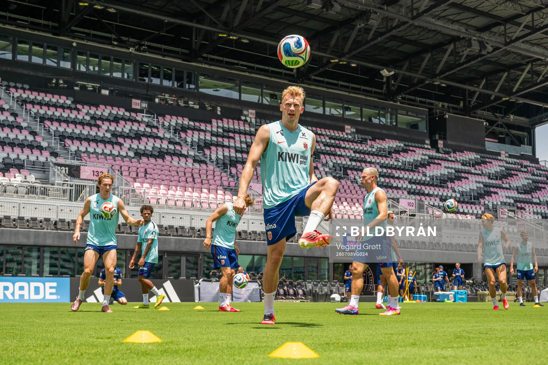 Sondre Langås of the Norwegian national football team at a