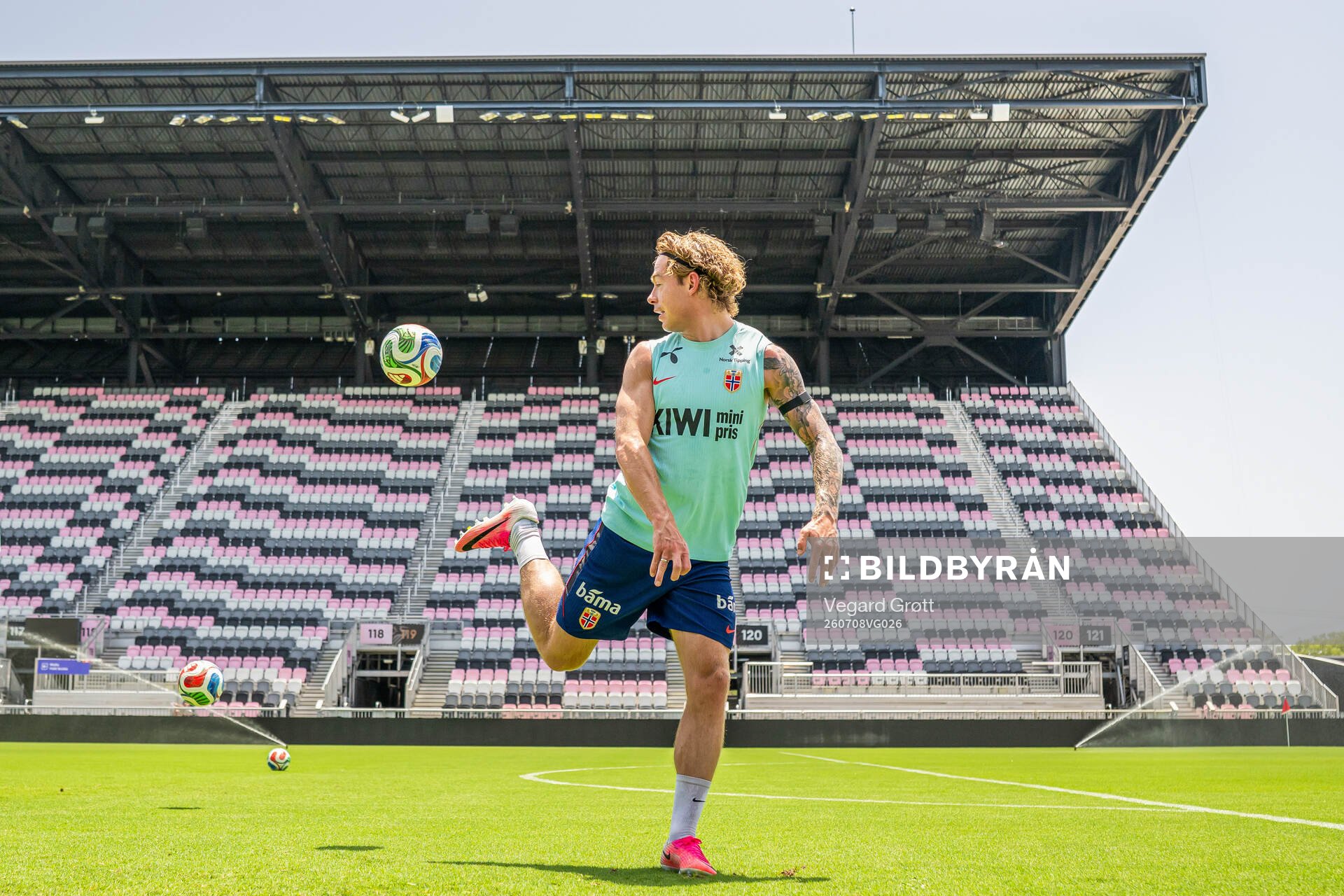 Patrick Berg of the Norwegian national football team at a
