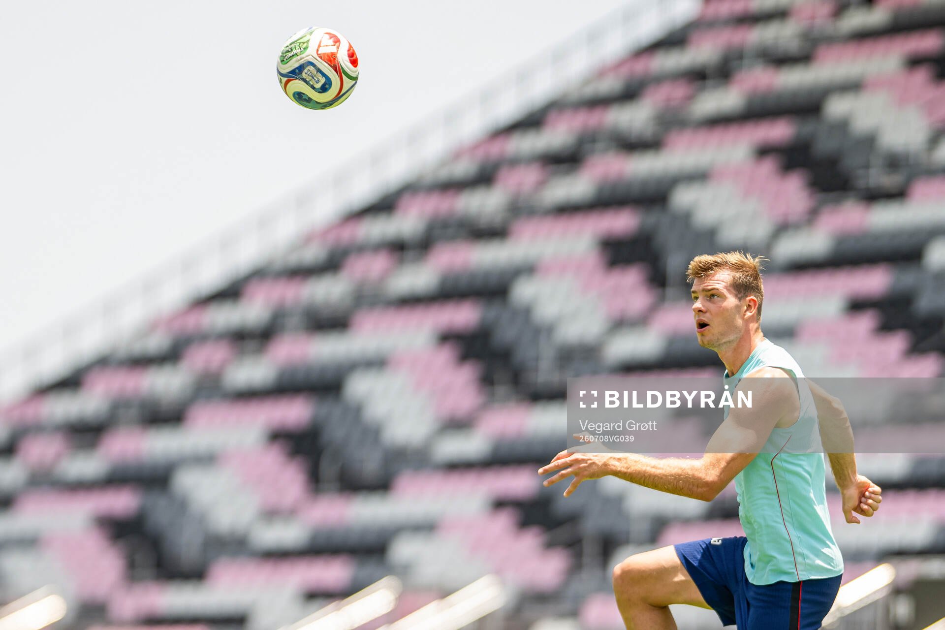Alexander Sørloth of the Norwegian national football team