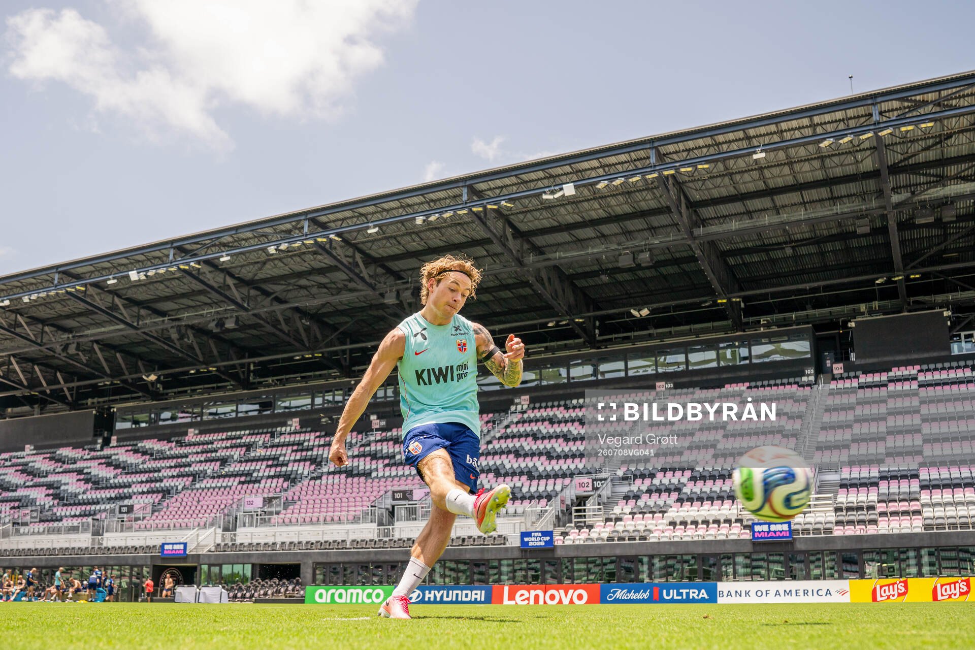 Patrick Berg of the Norwegian national football team at a