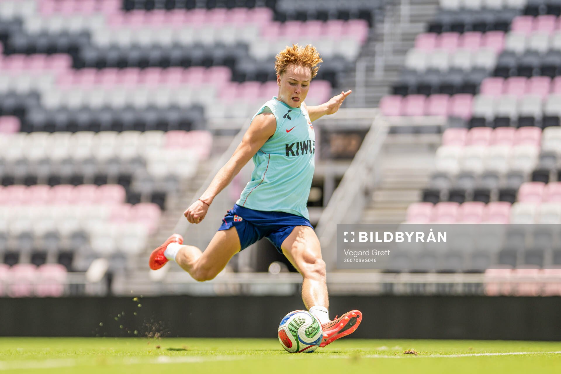 Andreas Schjelderup of the Norwegian national football team