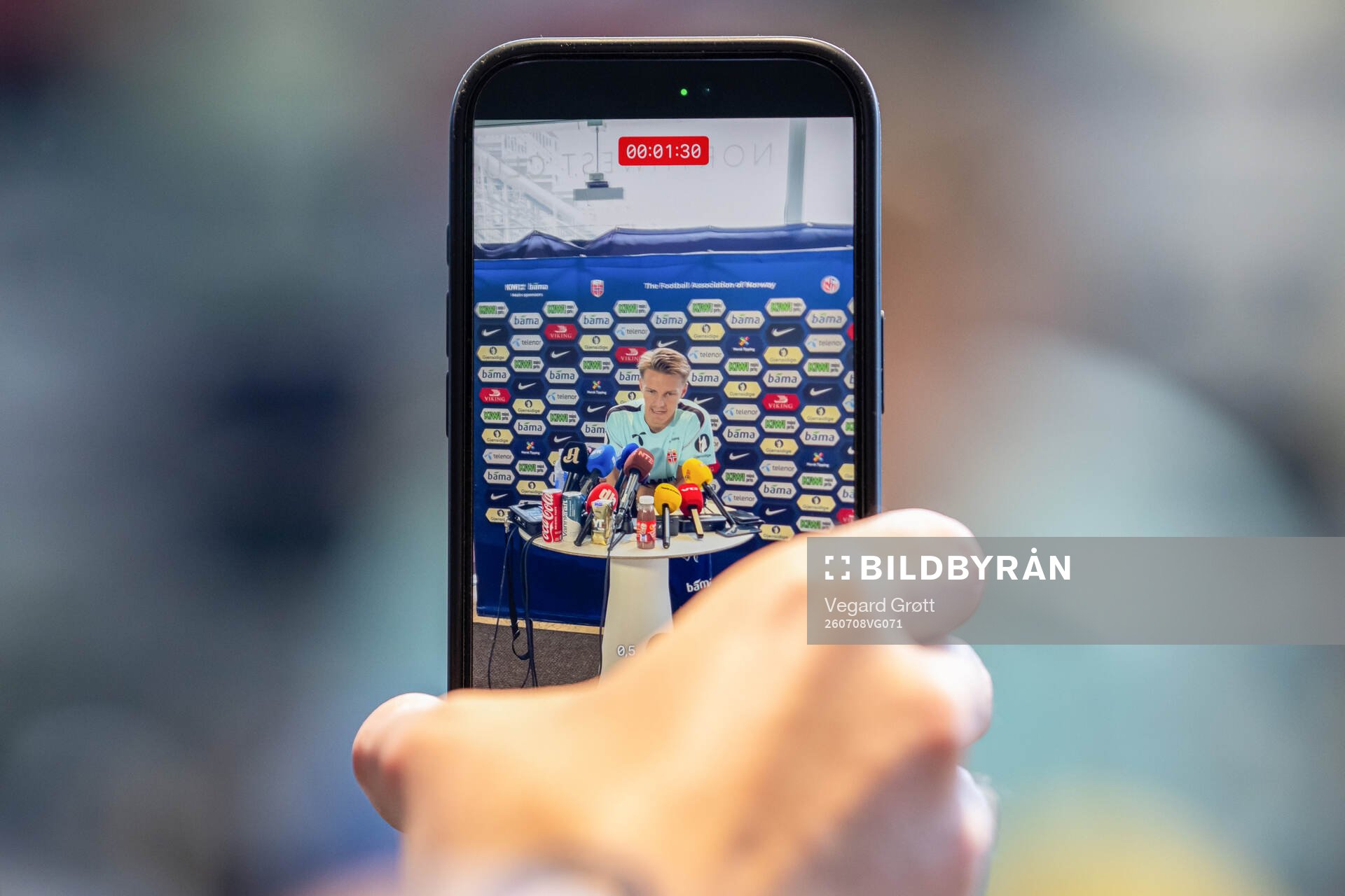 Martin Ødegaard of the Norwegian national football team at