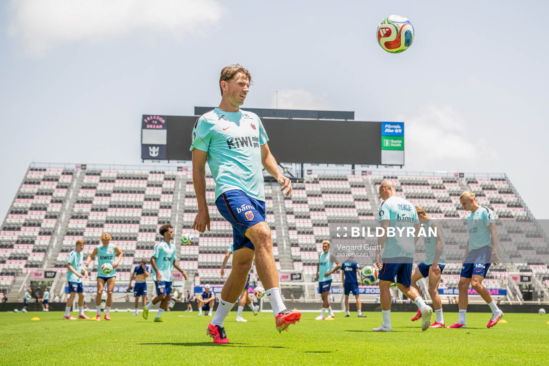 Sander Berge of the Norwegian national football team at a