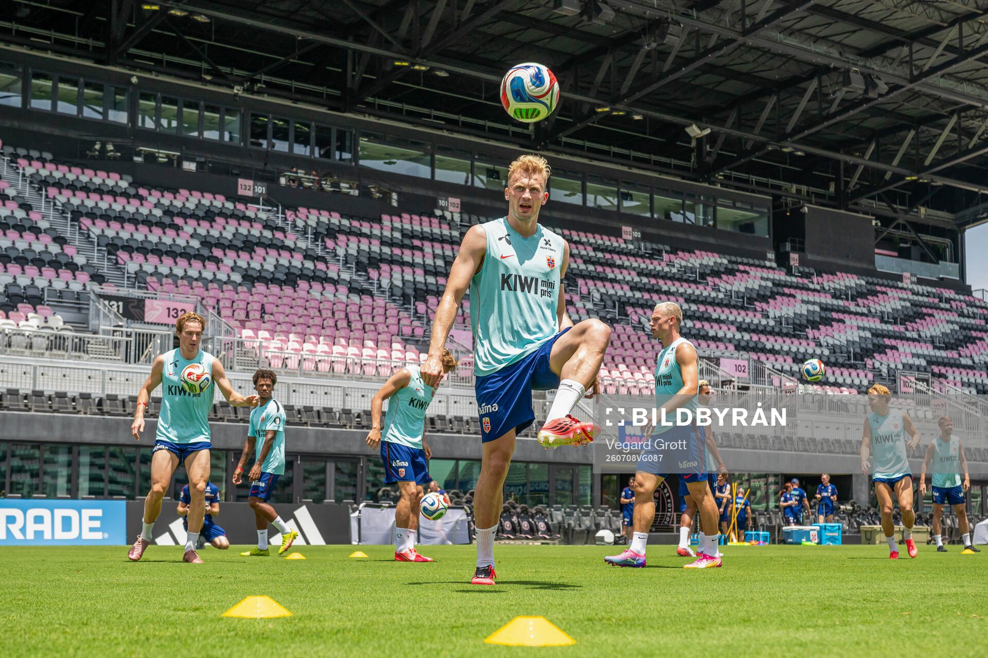 Sondre Langås of the Norwegian national football team at a