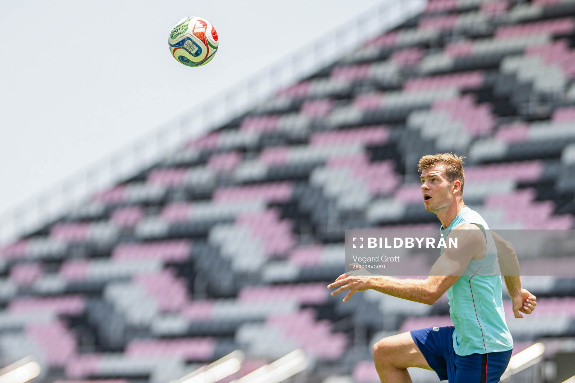 Alexander Sørloth of the Norwegian national football team