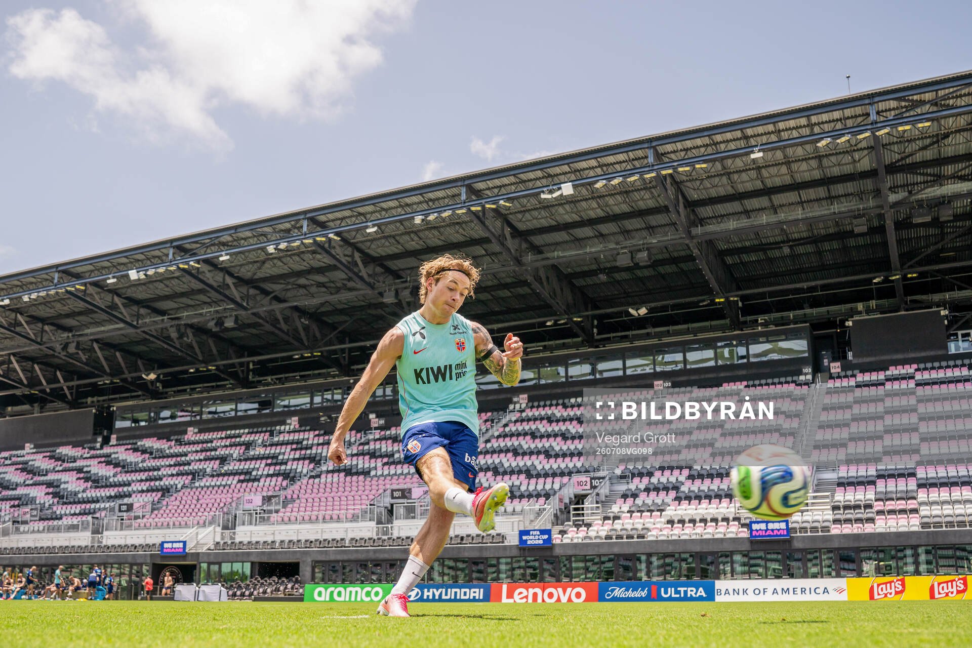 Patrick Berg of the Norwegian national football team at a