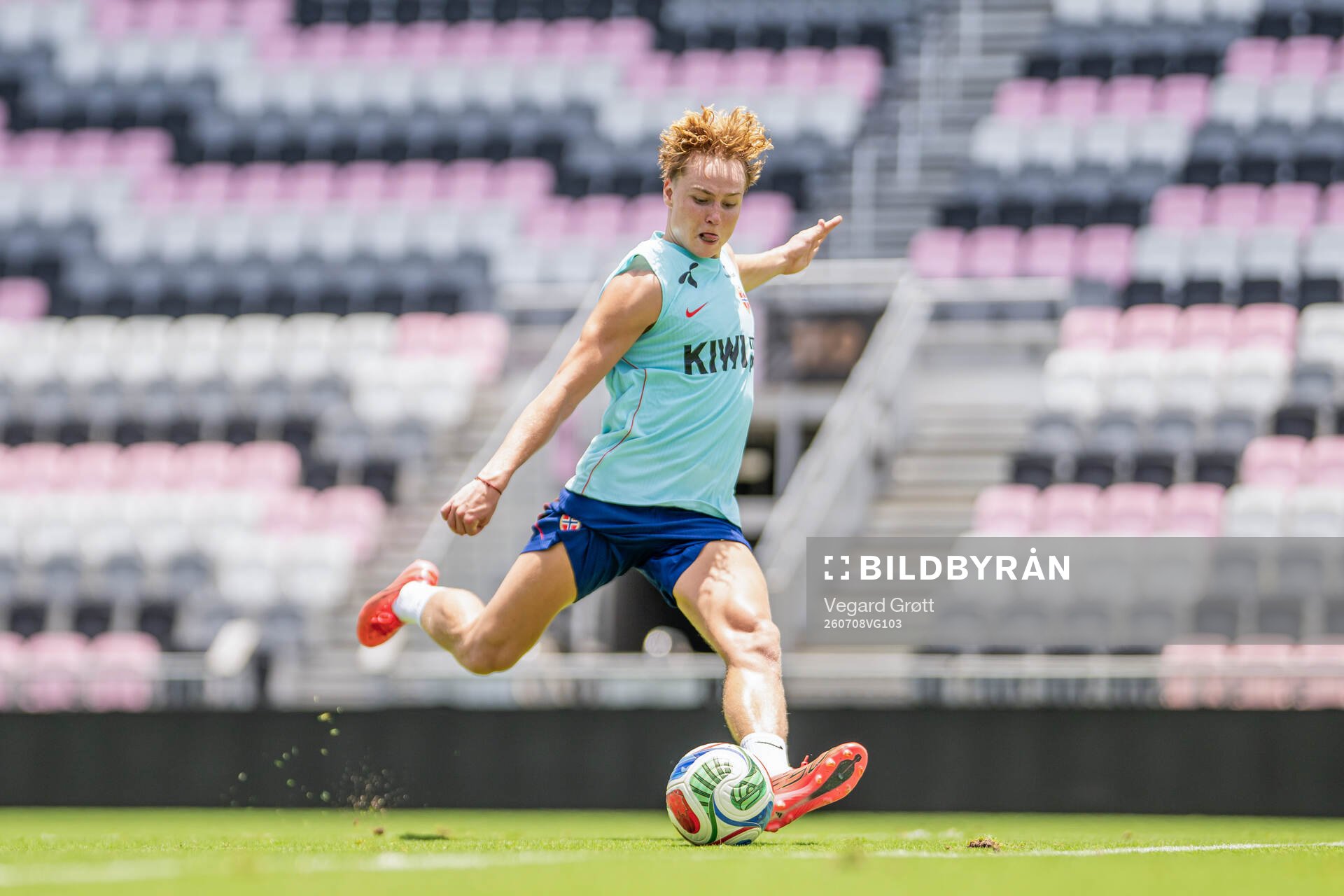Andreas Schjelderup of the Norwegian national football team