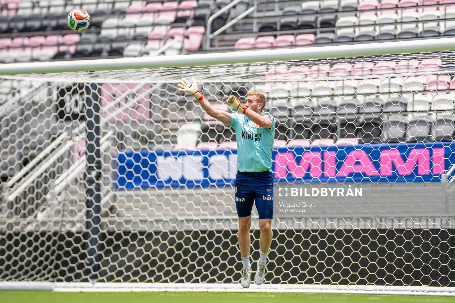 Goalkeeper Egil Selvik of the Norwegian national football