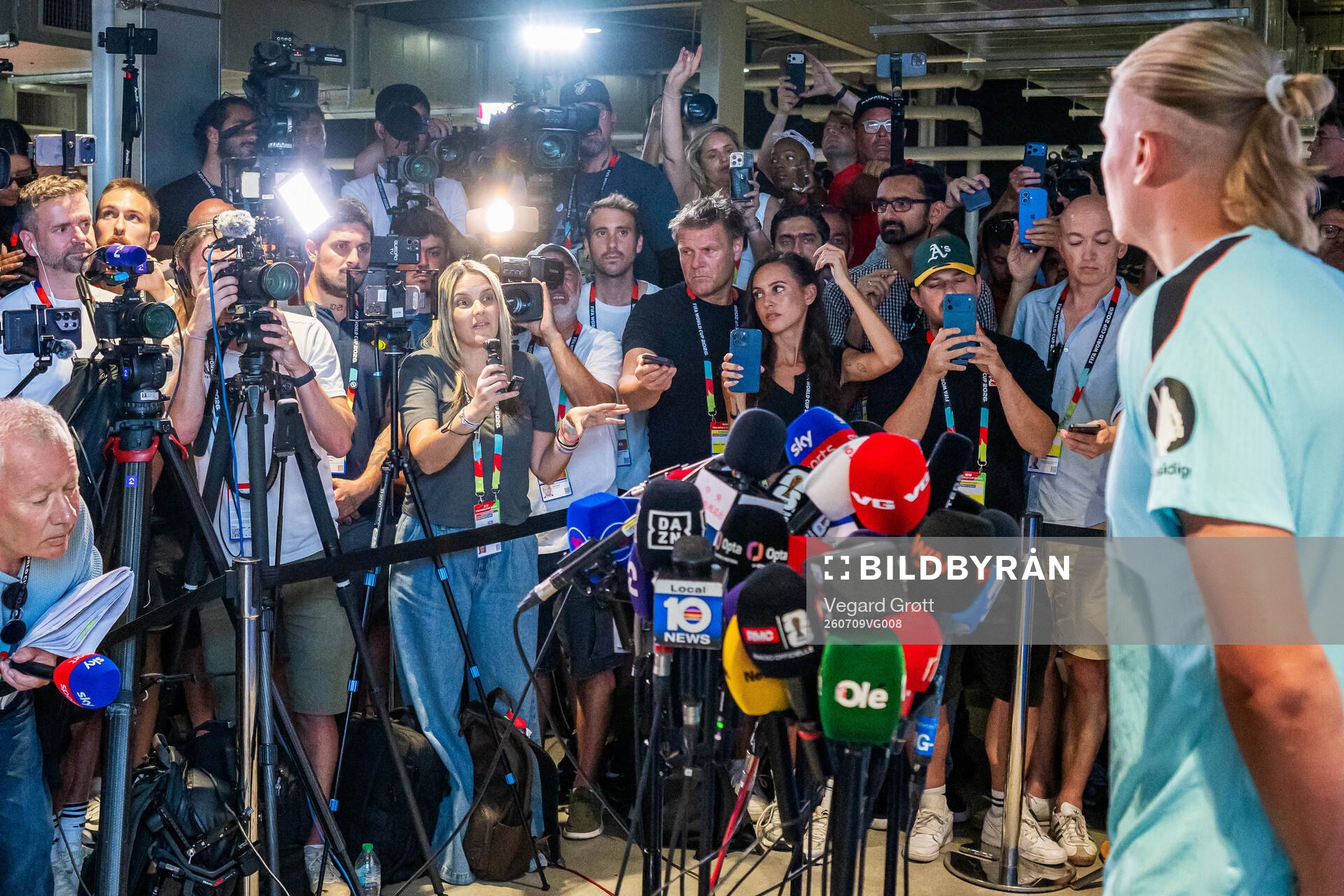Journalists, reporters and photographers at a press event