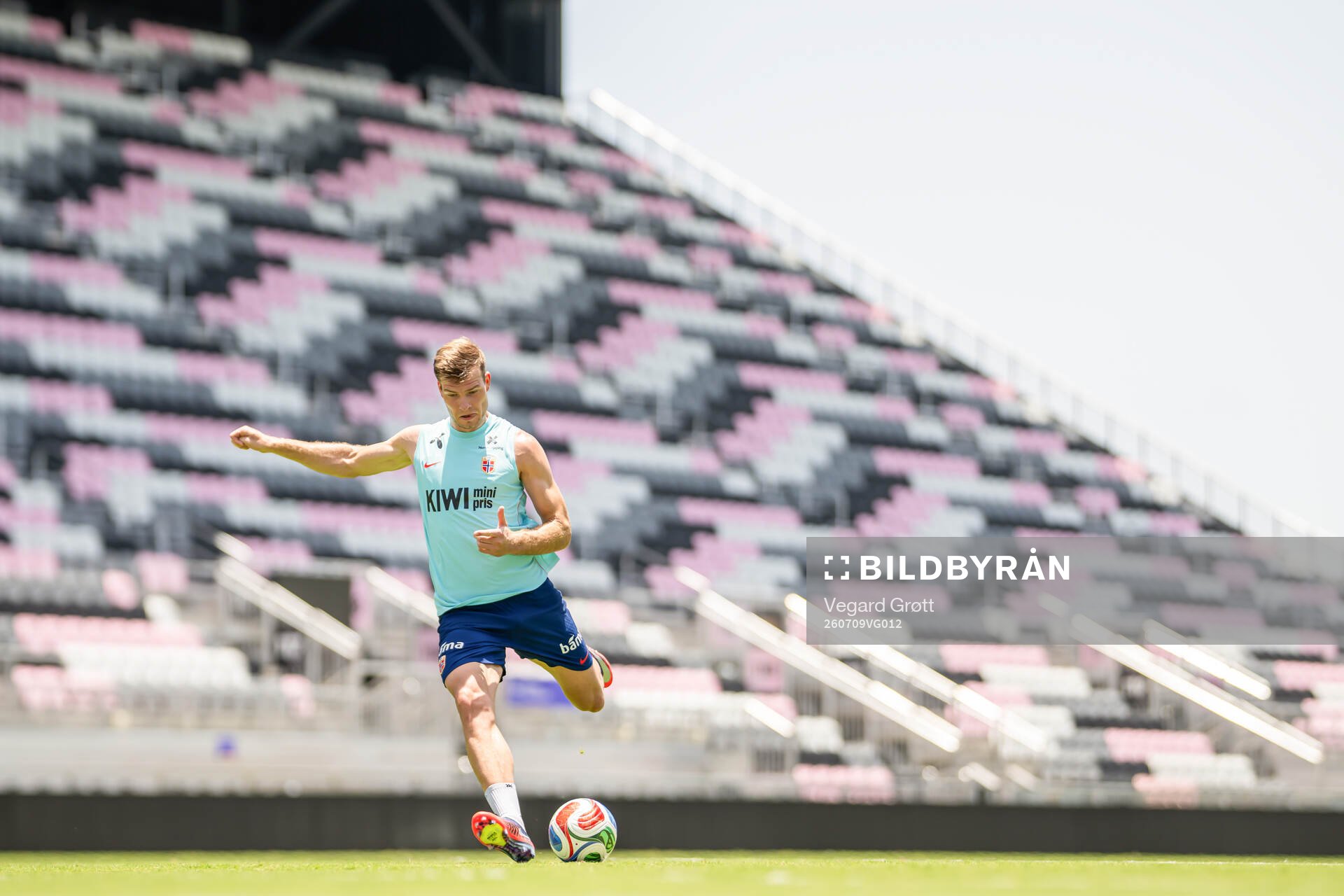 Alexander Sørloth of the Norwegian national football team