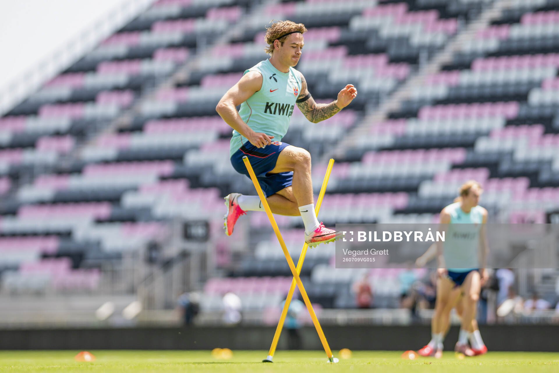 Patrick Berg of the Norwegian national football team at a
