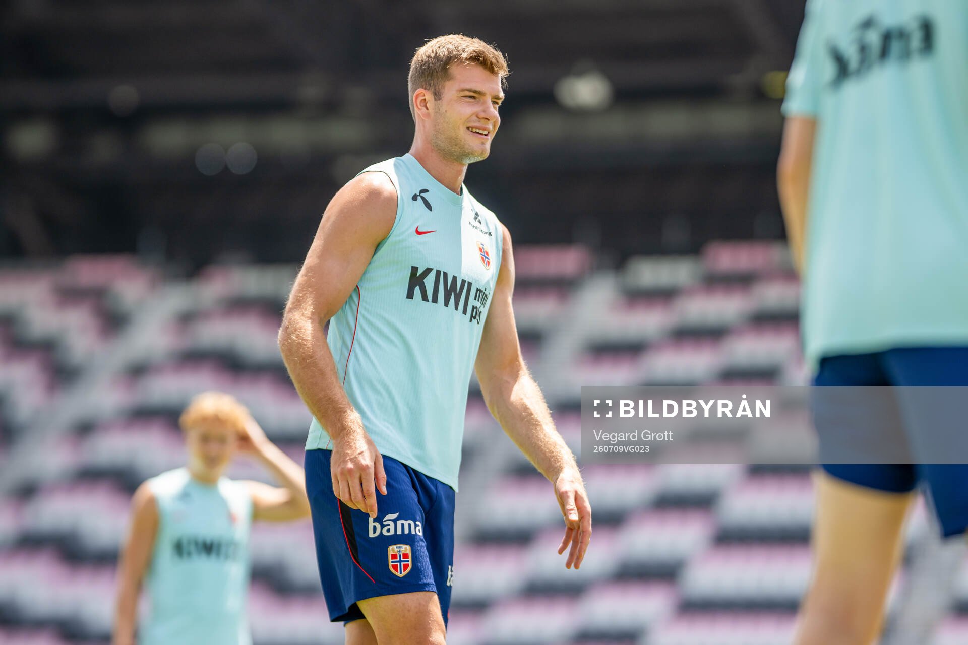Alexander Sørloth of the Norwegian national football team