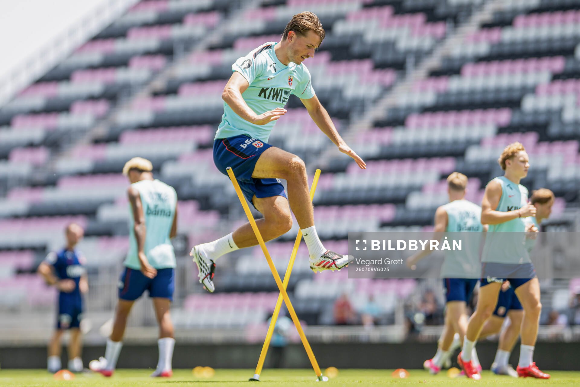 Sander Berge of the Norwegian national football team at a