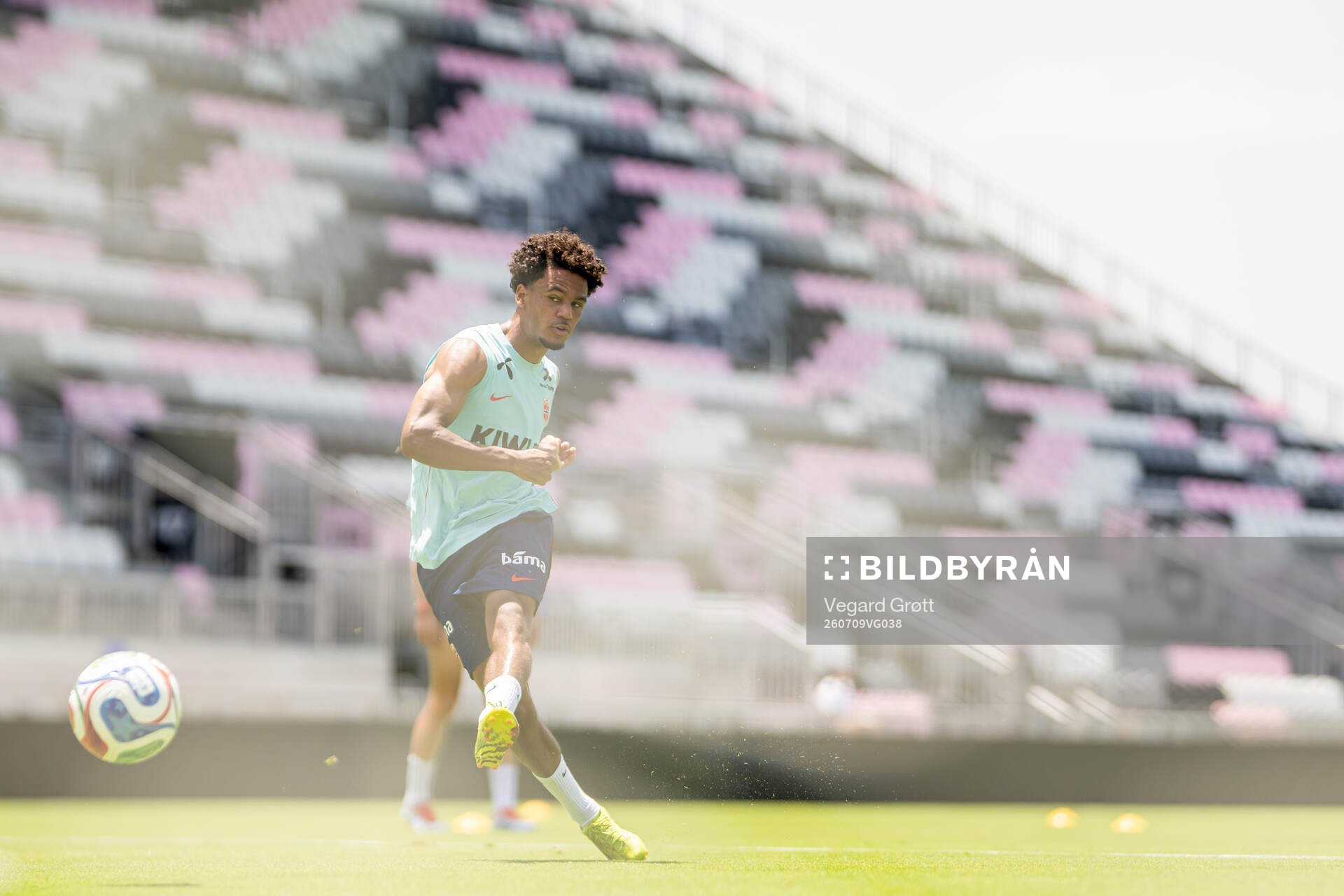 Oscar Bobb of the Norwegian national football team at a