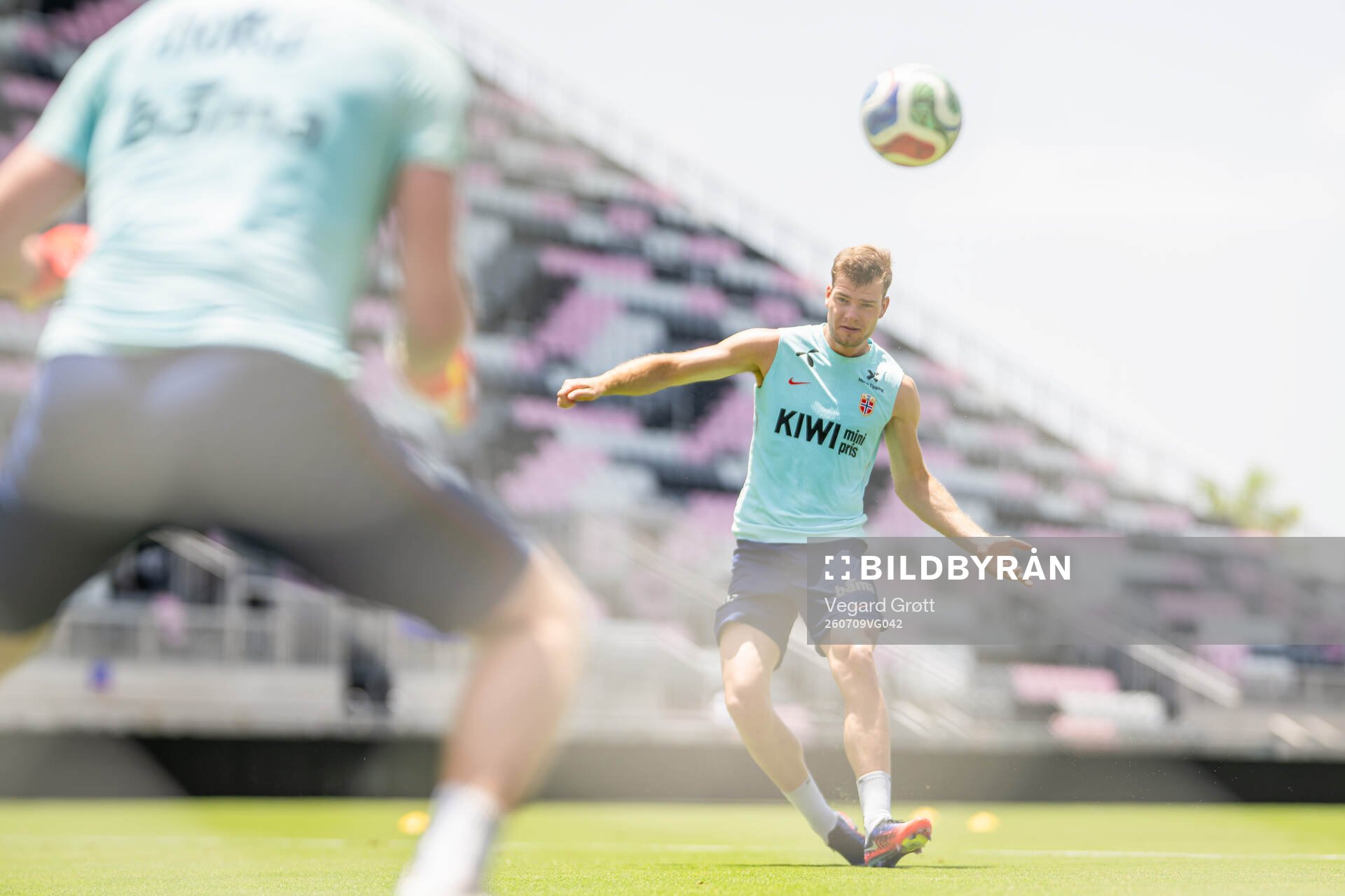 Alexander Sørloth of the Norwegian national football team
