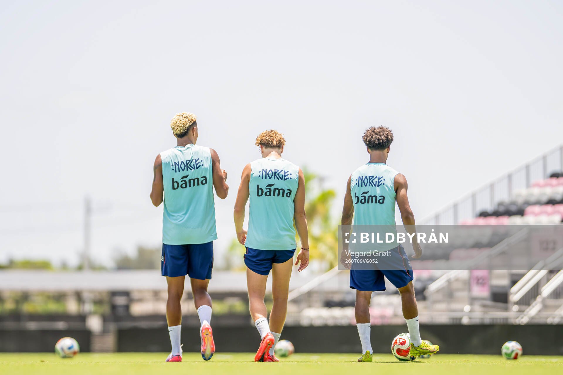 Antonio Nusa, Andreas Schjelderup and Oscar Bobb of the