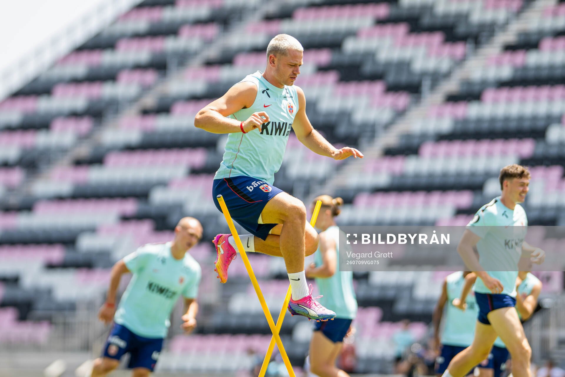 Julian Ryerson of the Norwegian national football team at a