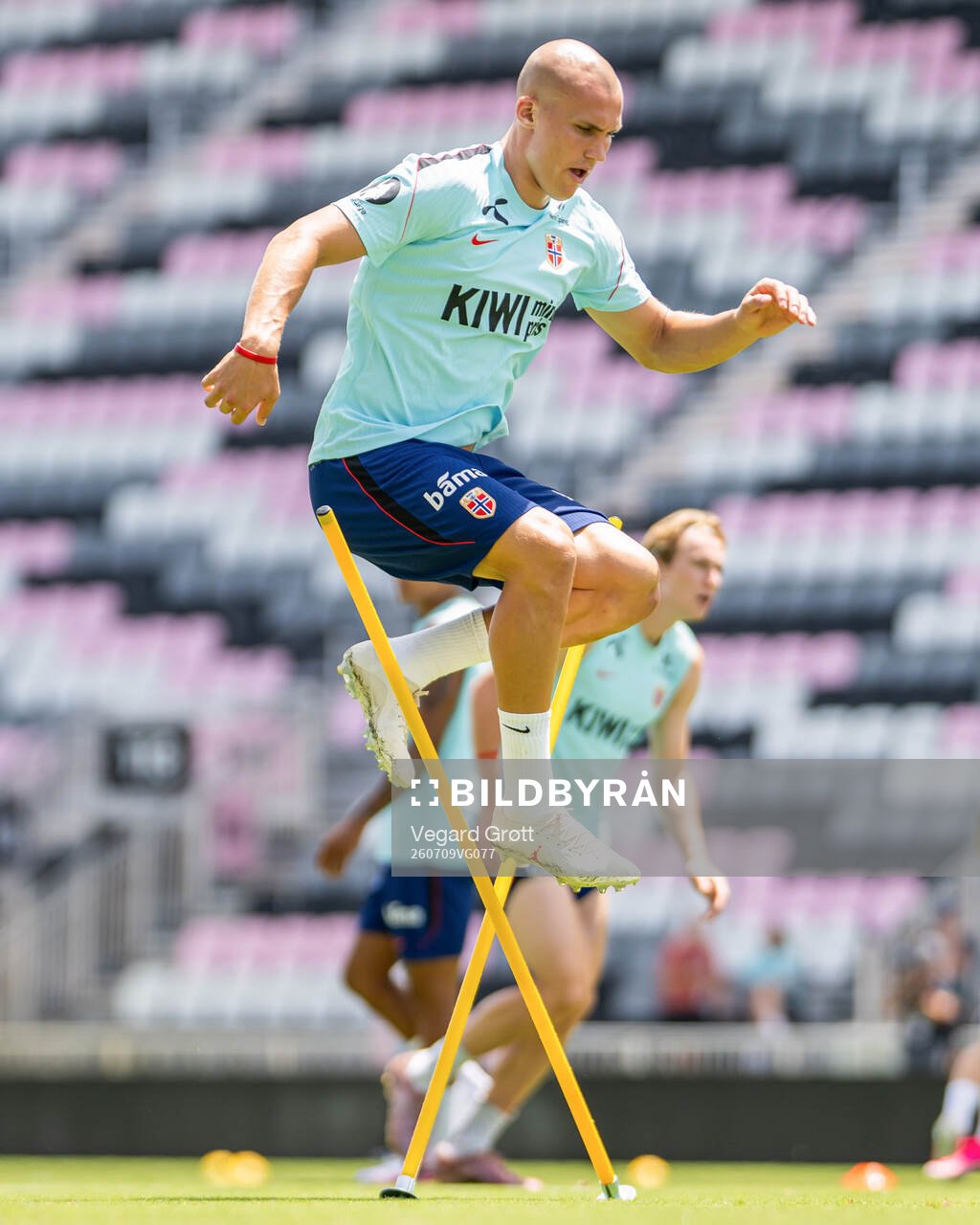 Leo Østigård of the Norwegian national football team at a
