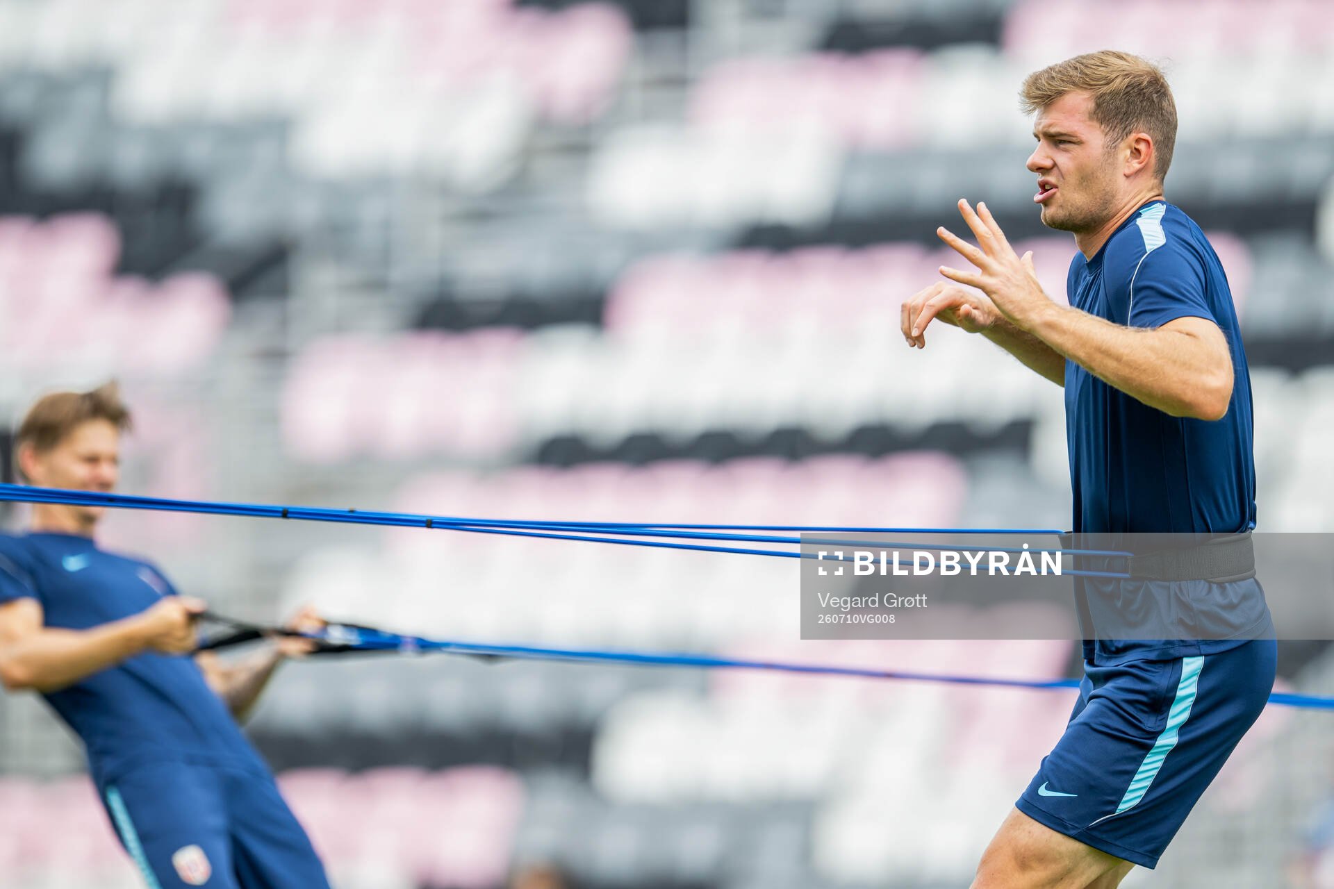 Alexander Sørloth of the Norwegian national football team