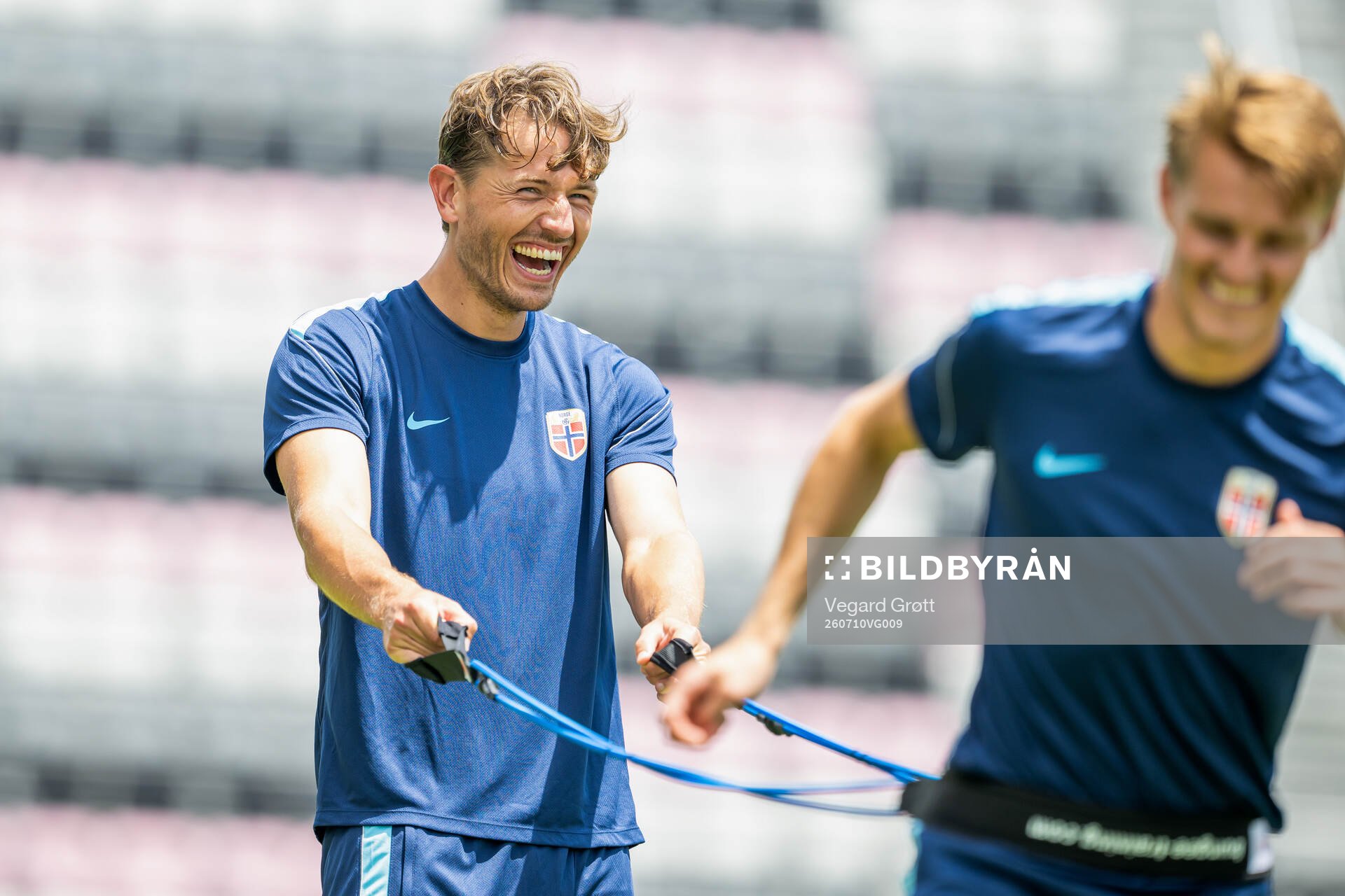 Sander Berge of the Norwegian national football team at a
