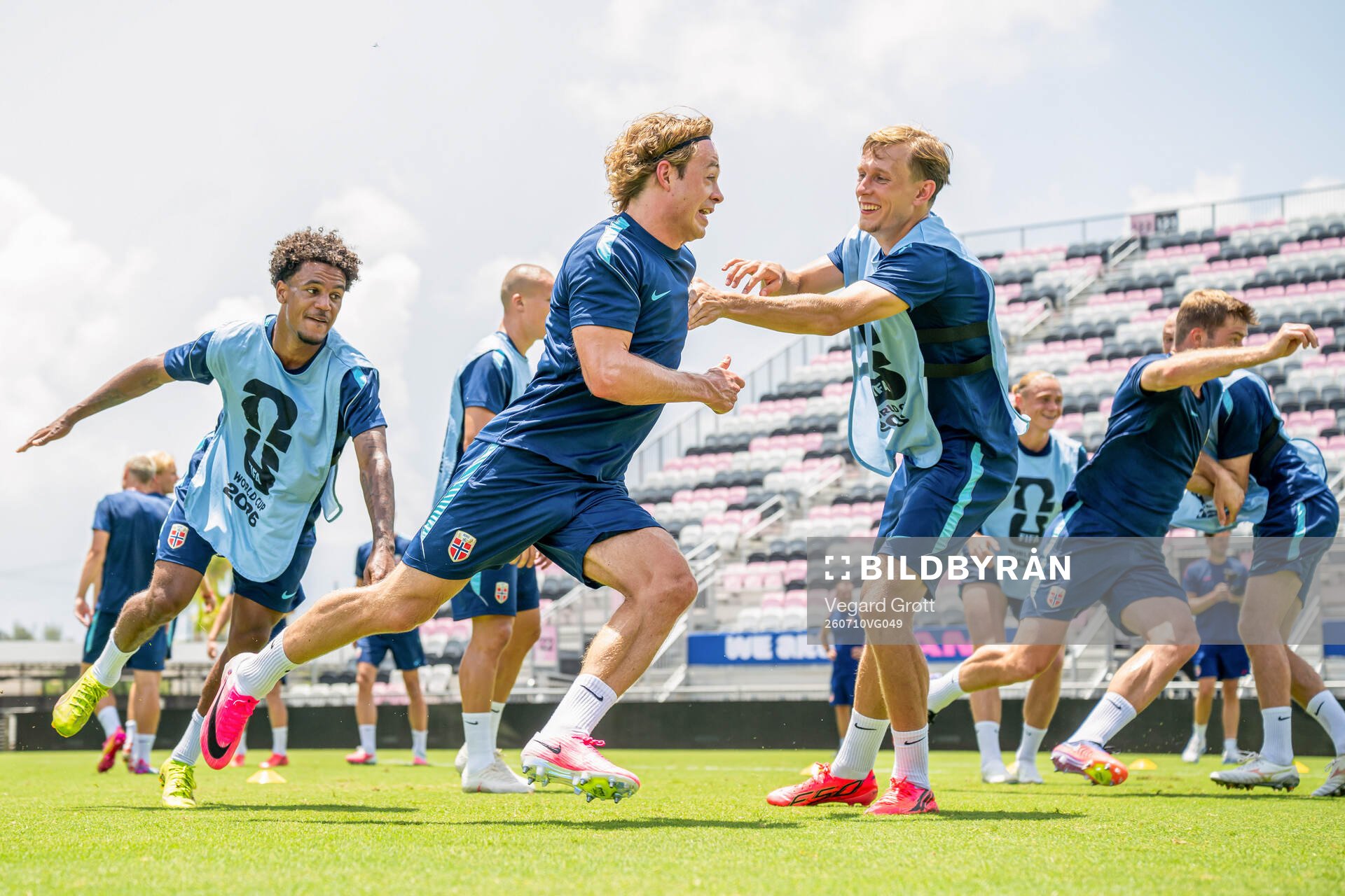 Oscar Bobb, Patrick Berg and Marcus Holmgren Pedersen of