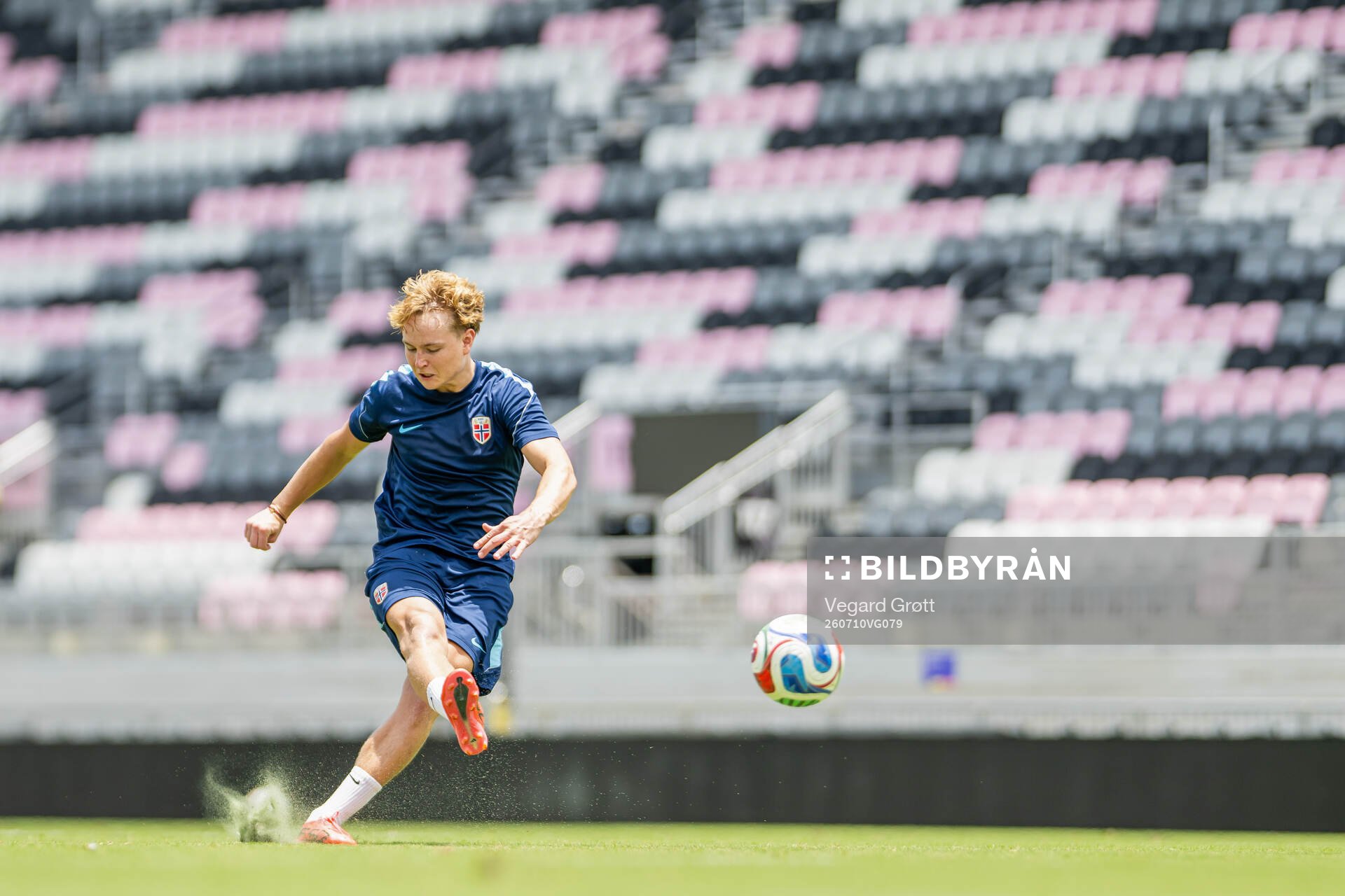 Andreas Schjelderup of the Norwegian national football team