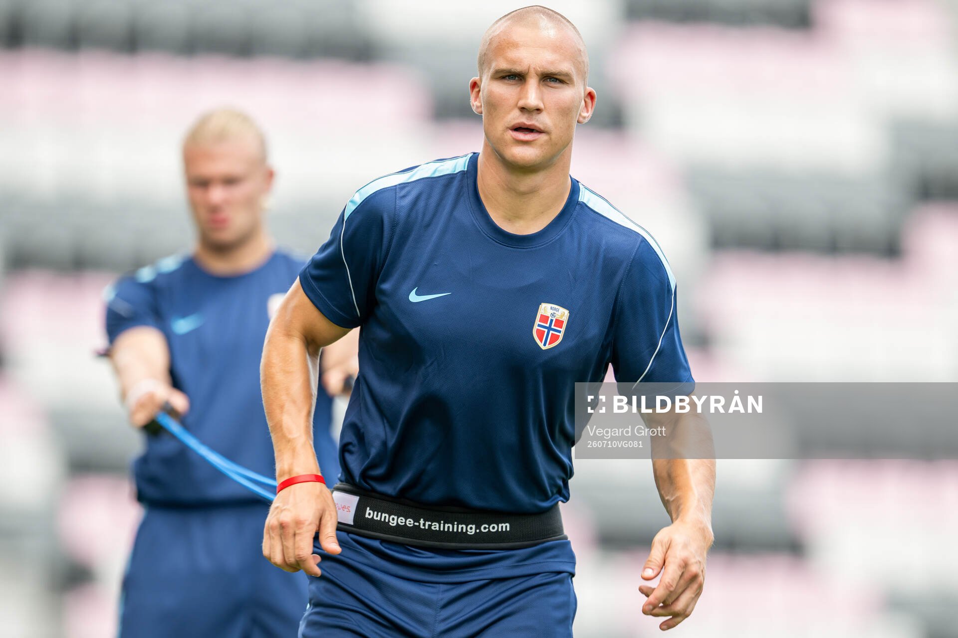 Leo Østigård of the Norwegian national football team at a