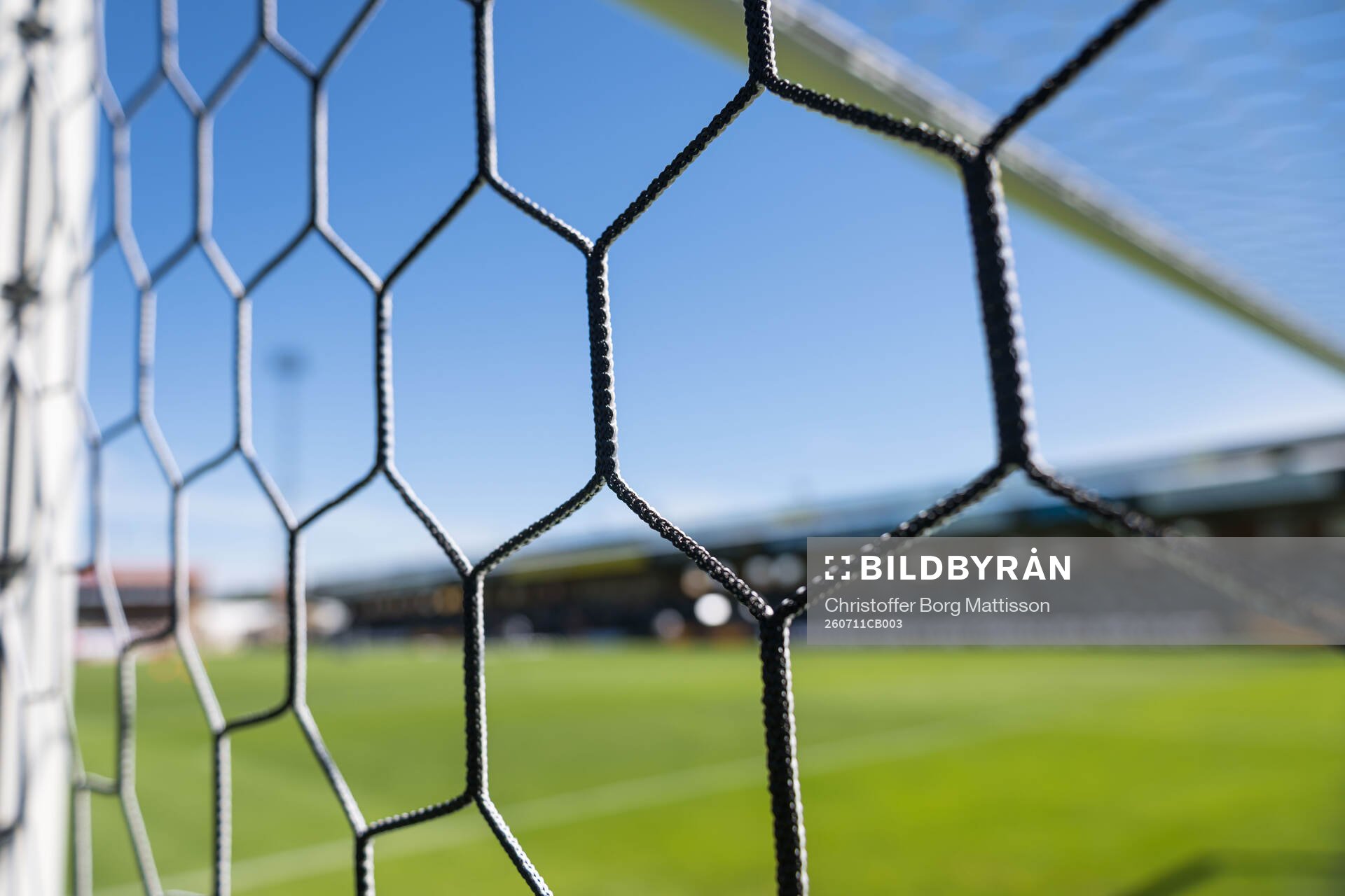 Nät i ett fotbollsmål
