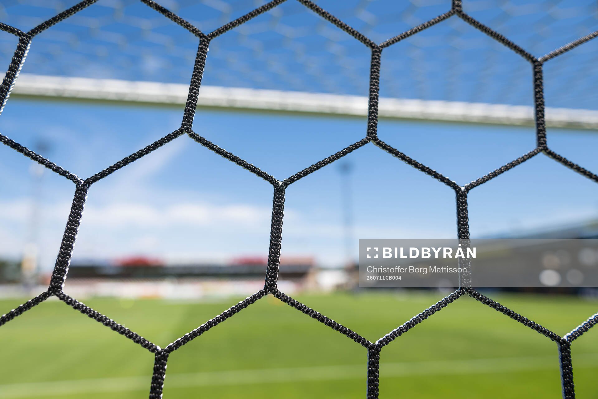 Nät i ett fotbollsmål