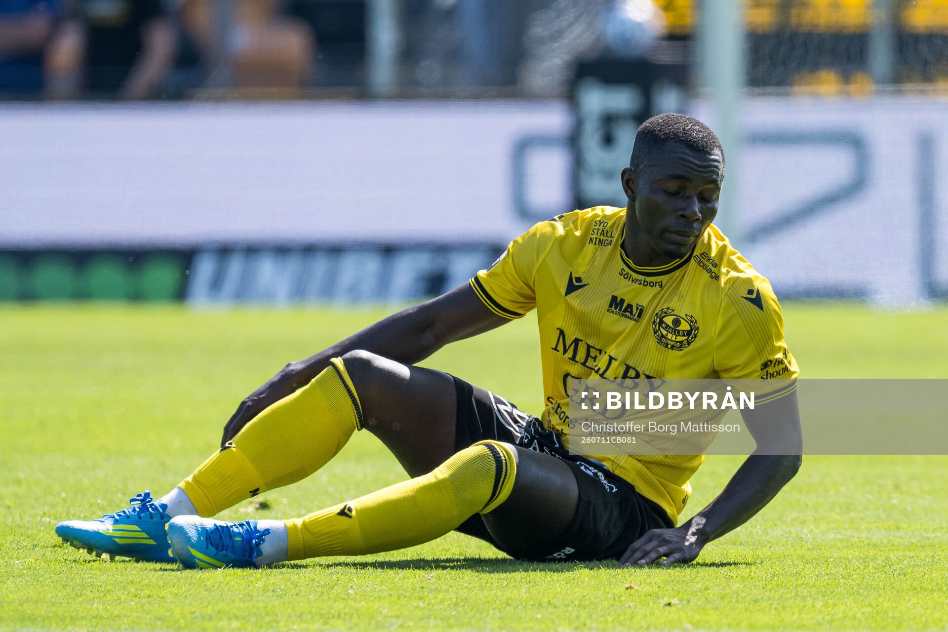 Mjällbys Abdoulie Manneh deppar