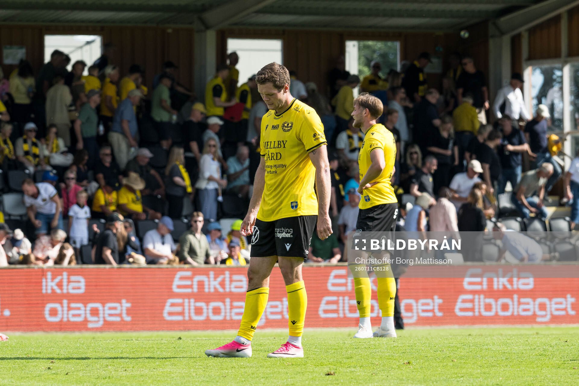 Mjällbys Jacob Bergström deppar