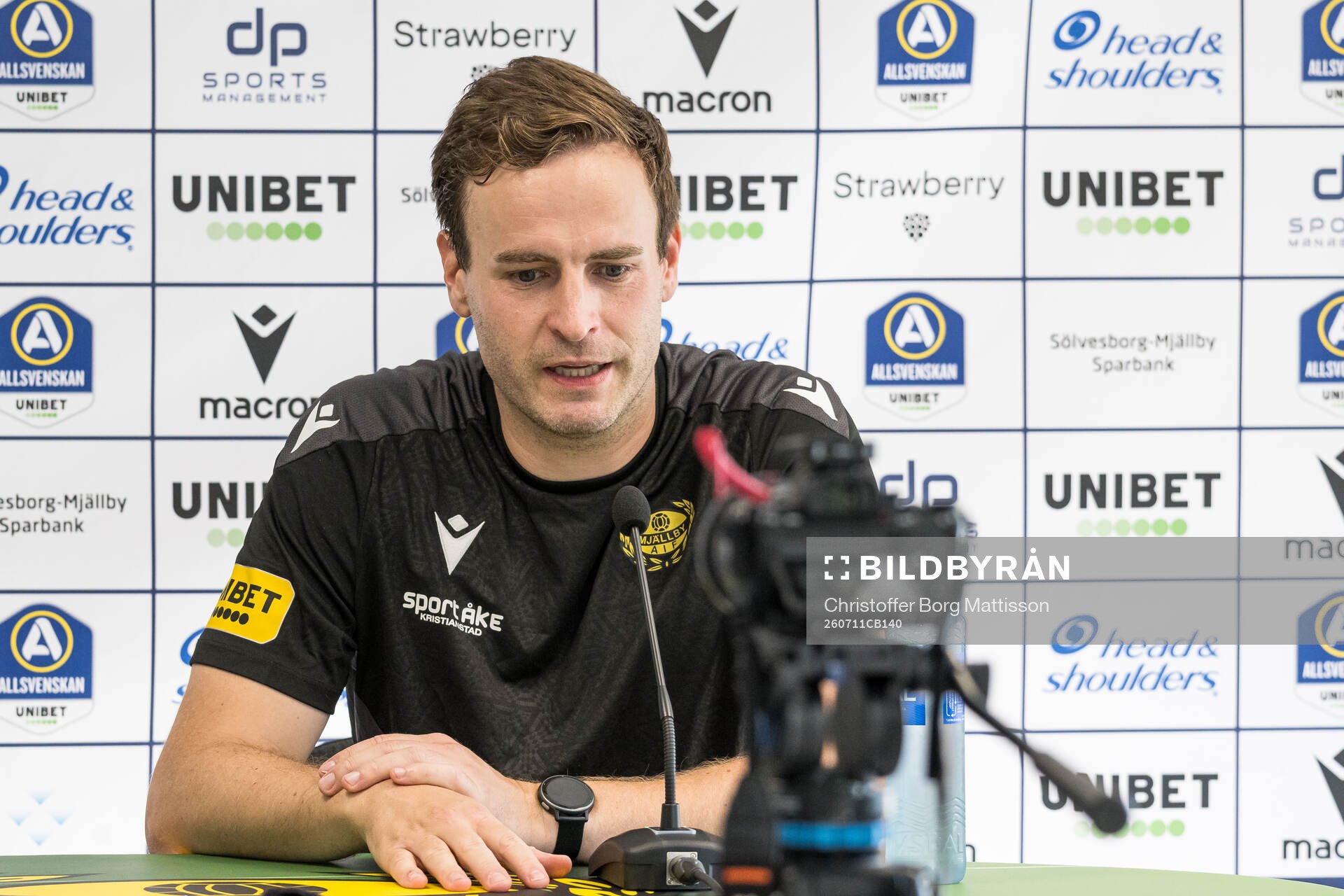 Mjällbys tränare Karl Marius Aksum